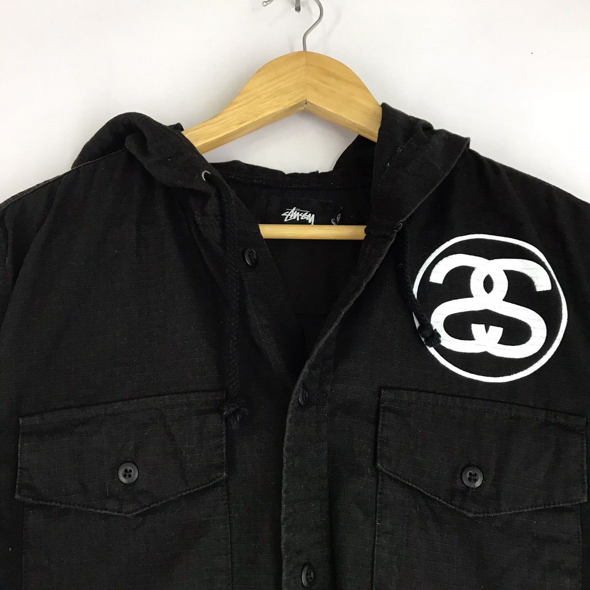 Stussy 💥🔥Vintage Stussy Streetwear hoodies button up shirt Size US M / EU 48-50 / 2 - 4 Thumbnail