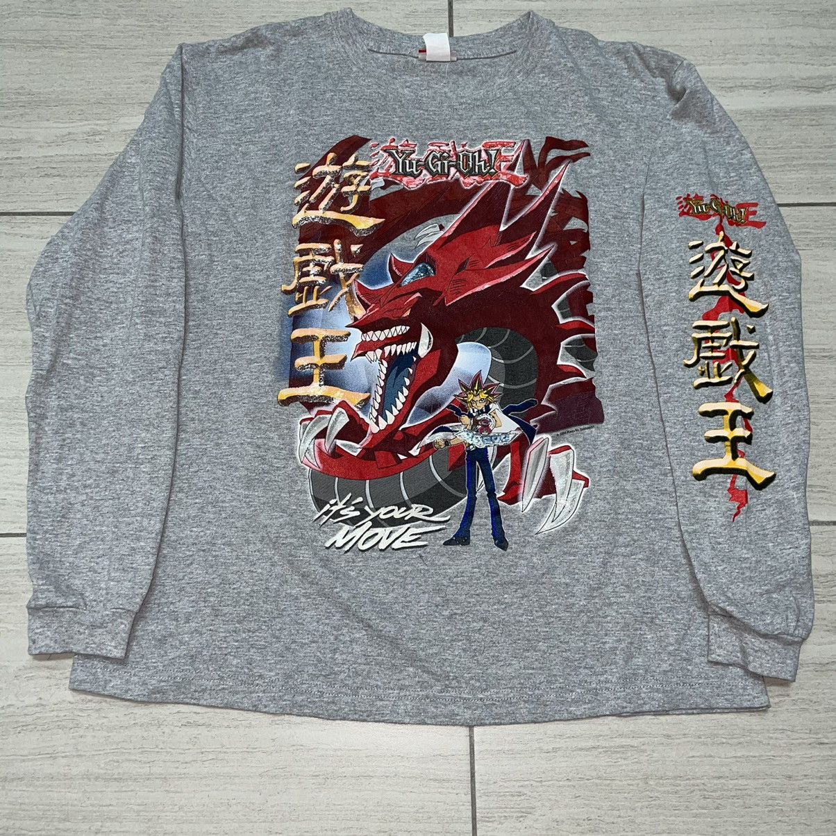 Anime × Cartoon Network × Vintage Yugioh Red Dragon Longsleeve Size US M / EU 48-50 / 2 - 1 Thumbnail
