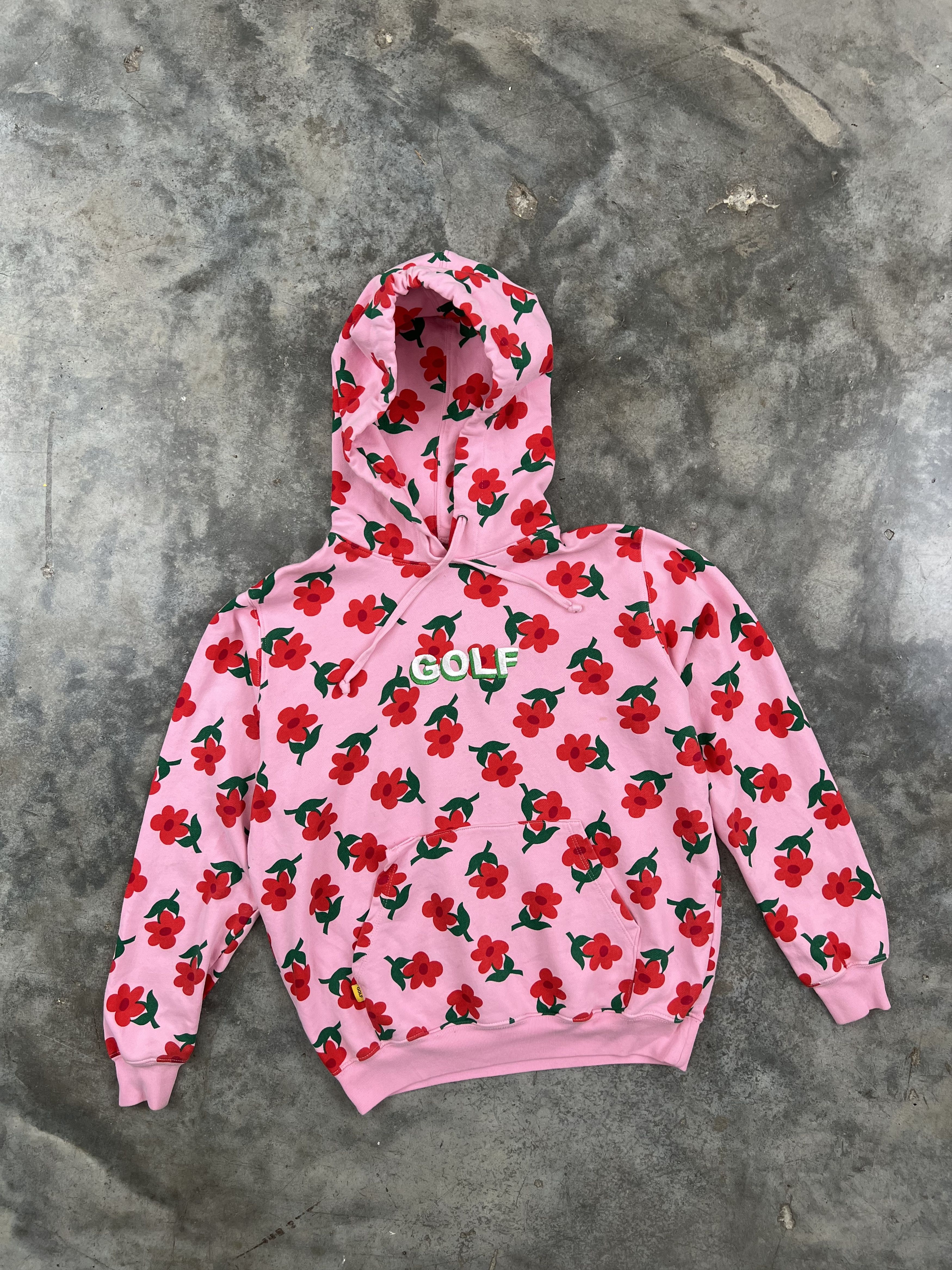 image of Golf Wang Find Some Time Pink Hoodie Sz. Small Odd Future, Men's