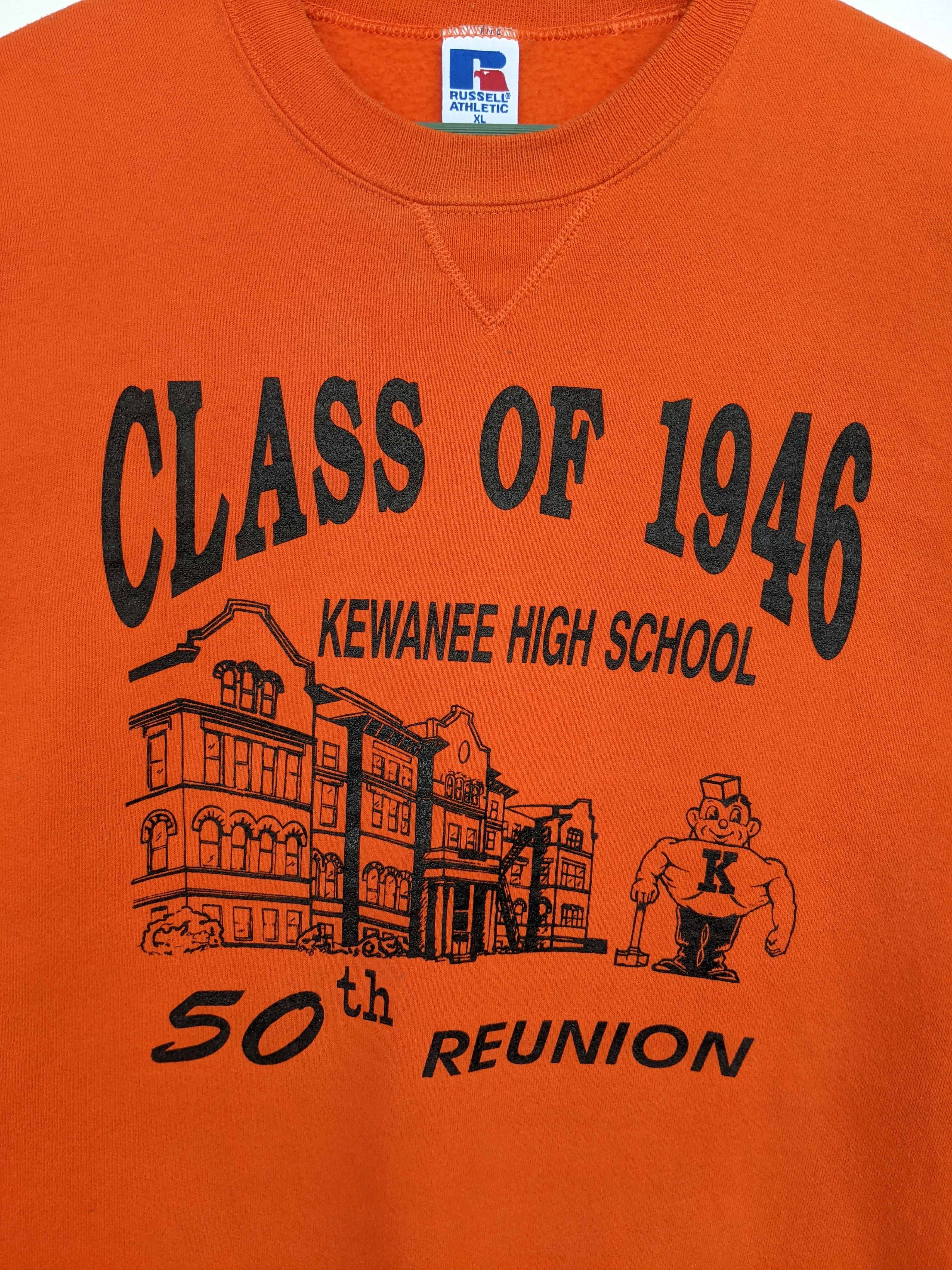 Russell Athletic Vintage Class 1946 Kewanee High School 50th Reunion Size US XL / EU 56 / 4 - 3 Thumbnail