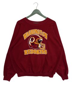 Vintage NFL (Hanes) - 'Washington Redskins' Crew Neck Sweatshirt 1990's  X-Large – Vintage Club Clothing