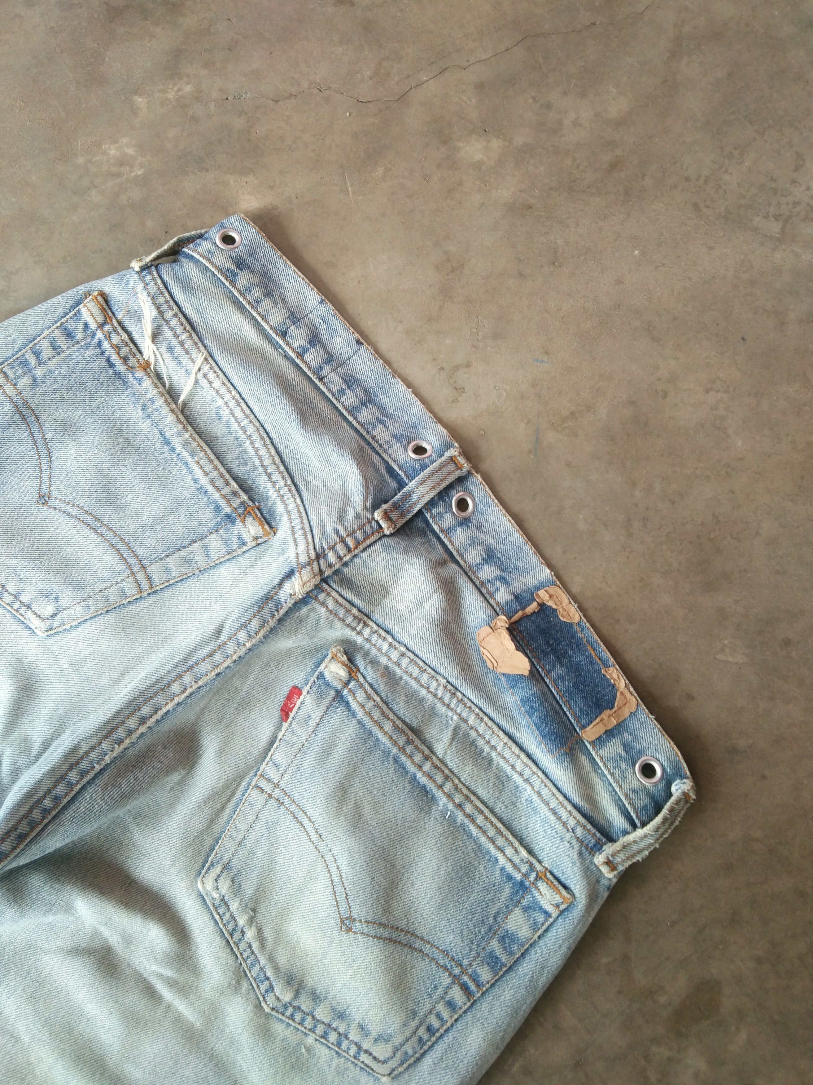 Levi's 80s Vintage Levi's 501 Made In USA Distressed Jeans 31x30 Size US 31 - 4 Thumbnail