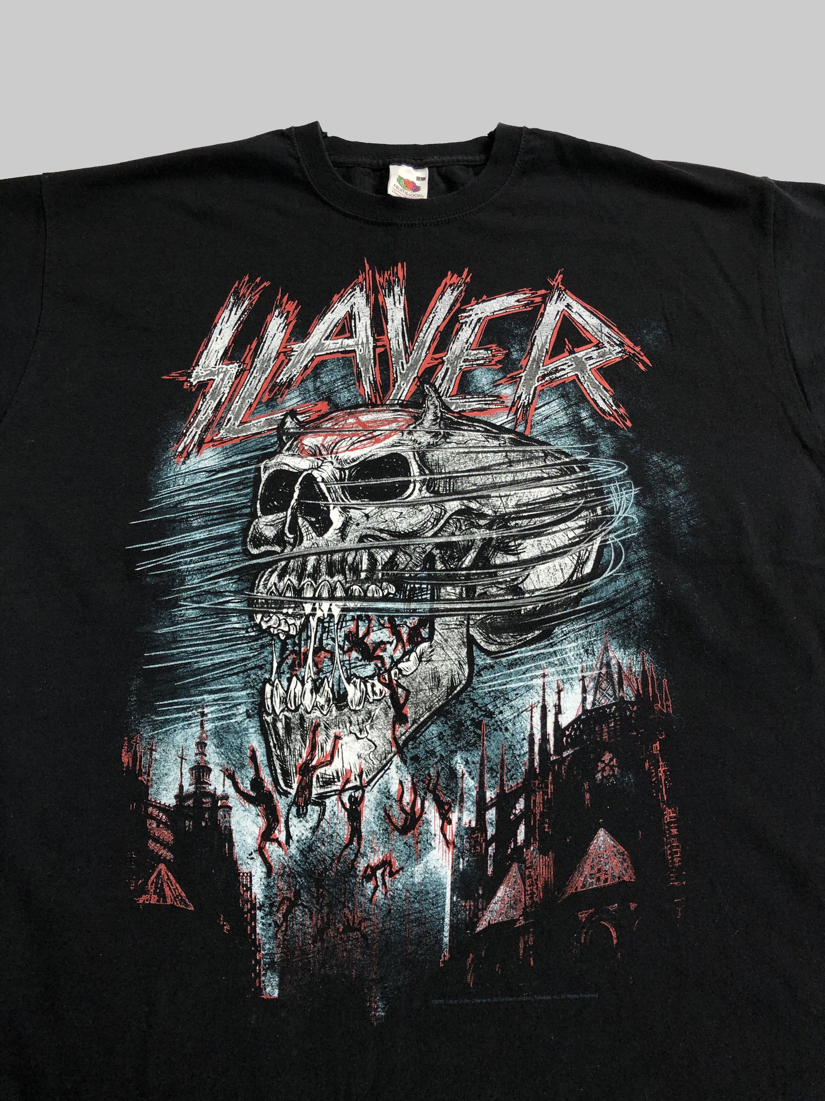 Band Tees Vintage 2010 Slayer (Lamb of God Iron Maiden Judas Priest) Size US L / EU 52-54 / 3 - 2 Thumbnail