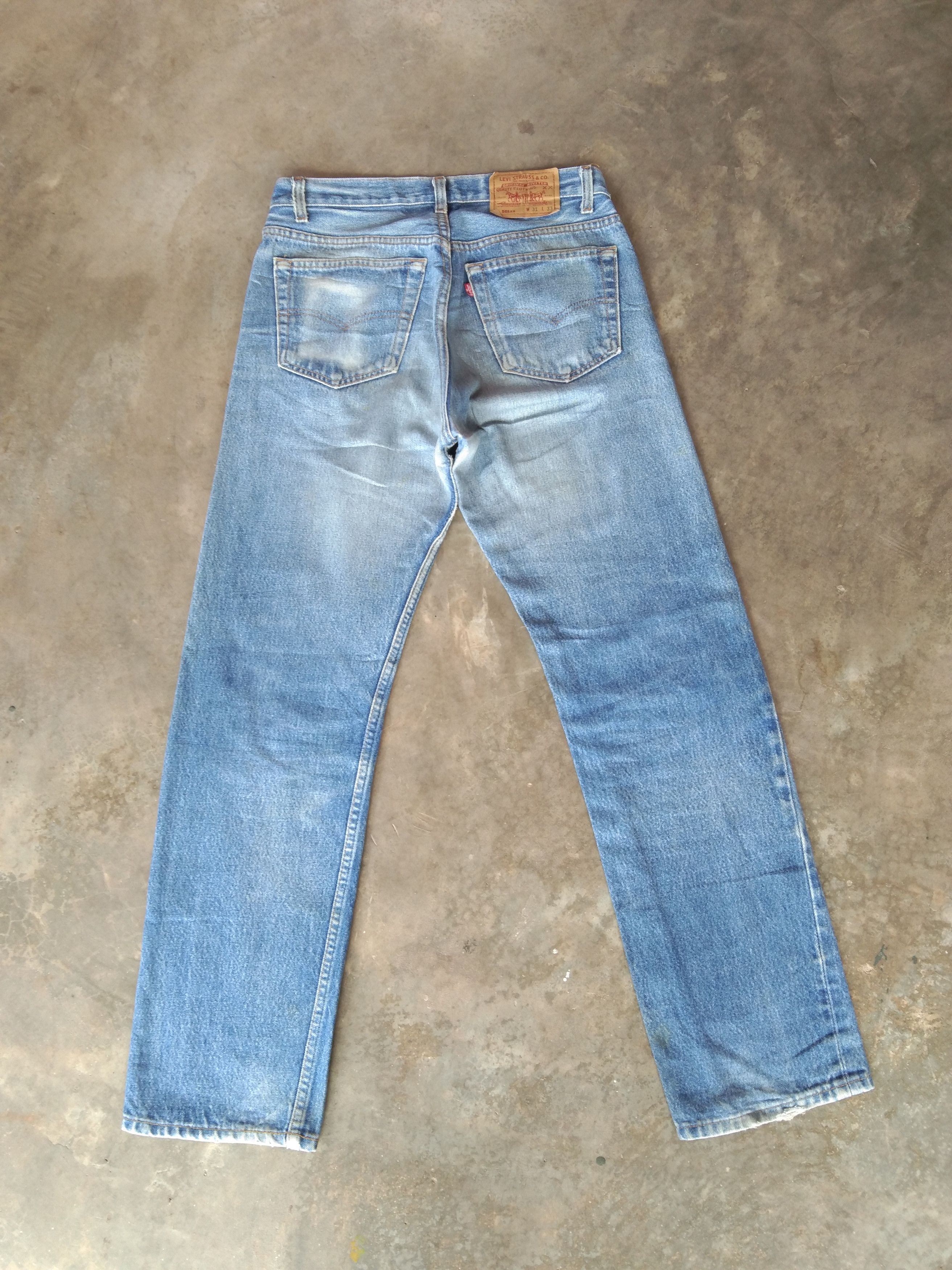 Levi's 90s Vintage Levi's 501 xx Made In USA Distressed Jeans 31x30 Size US 31 - 2 Thumbnail