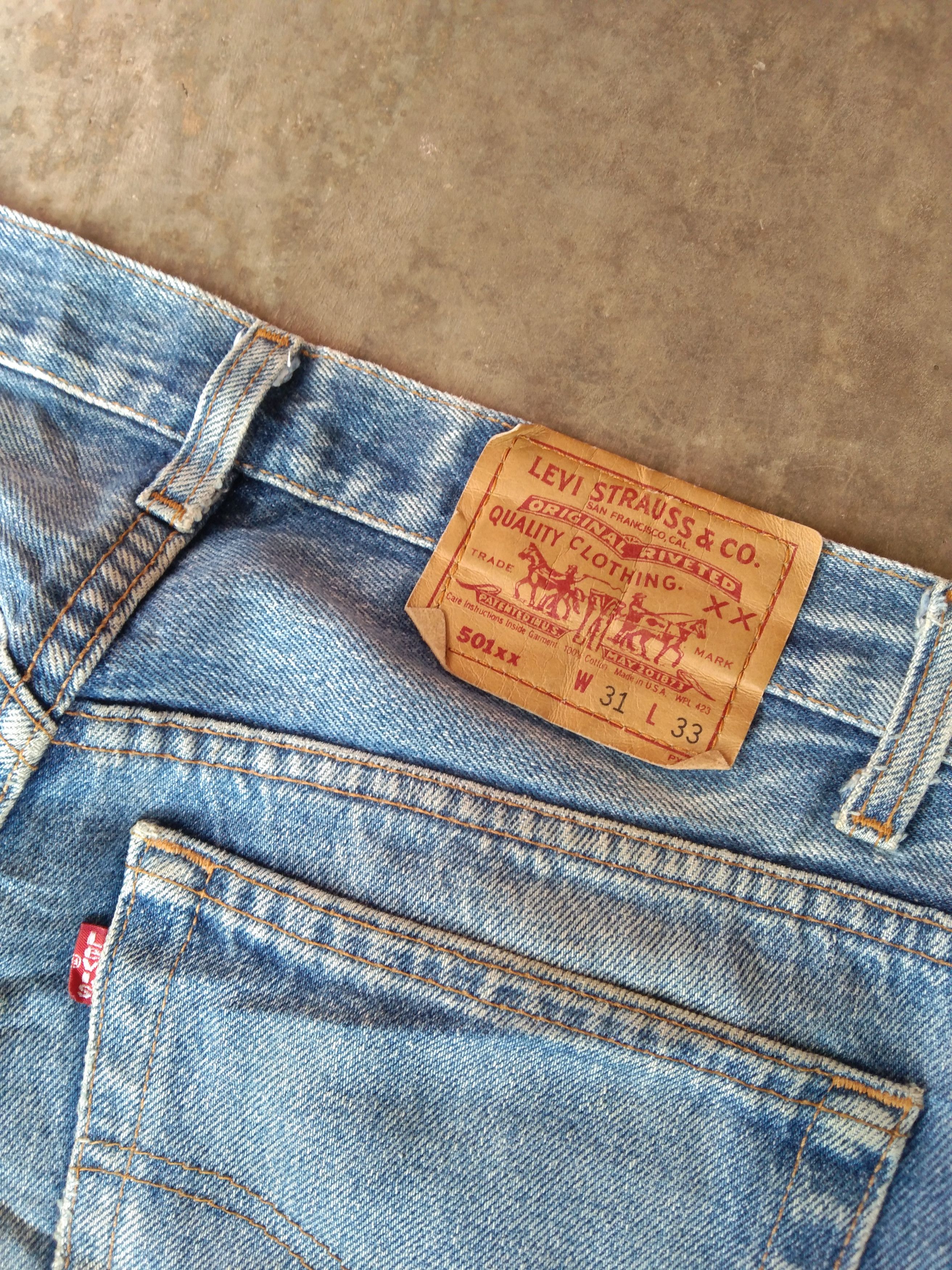 Levi's 90s Vintage Levi's 501 xx Made In USA Distressed Jeans 31x30 Size US 31 - 4 Thumbnail