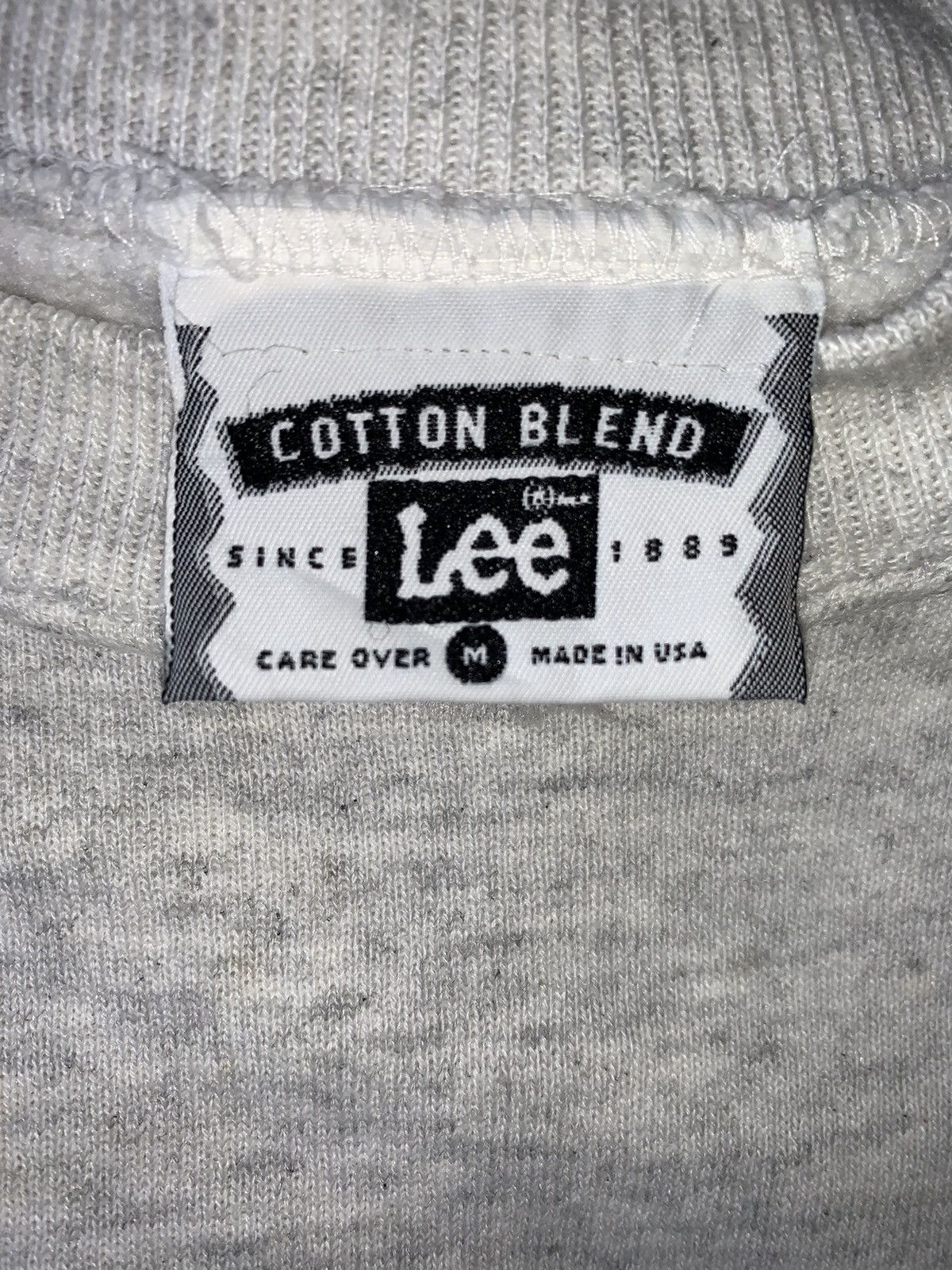 Lee Vintage 90s Lee Big Logo Sweatshirt/Size M/Grey Colour Size US M / EU 48-50 / 2 - 4 Thumbnail