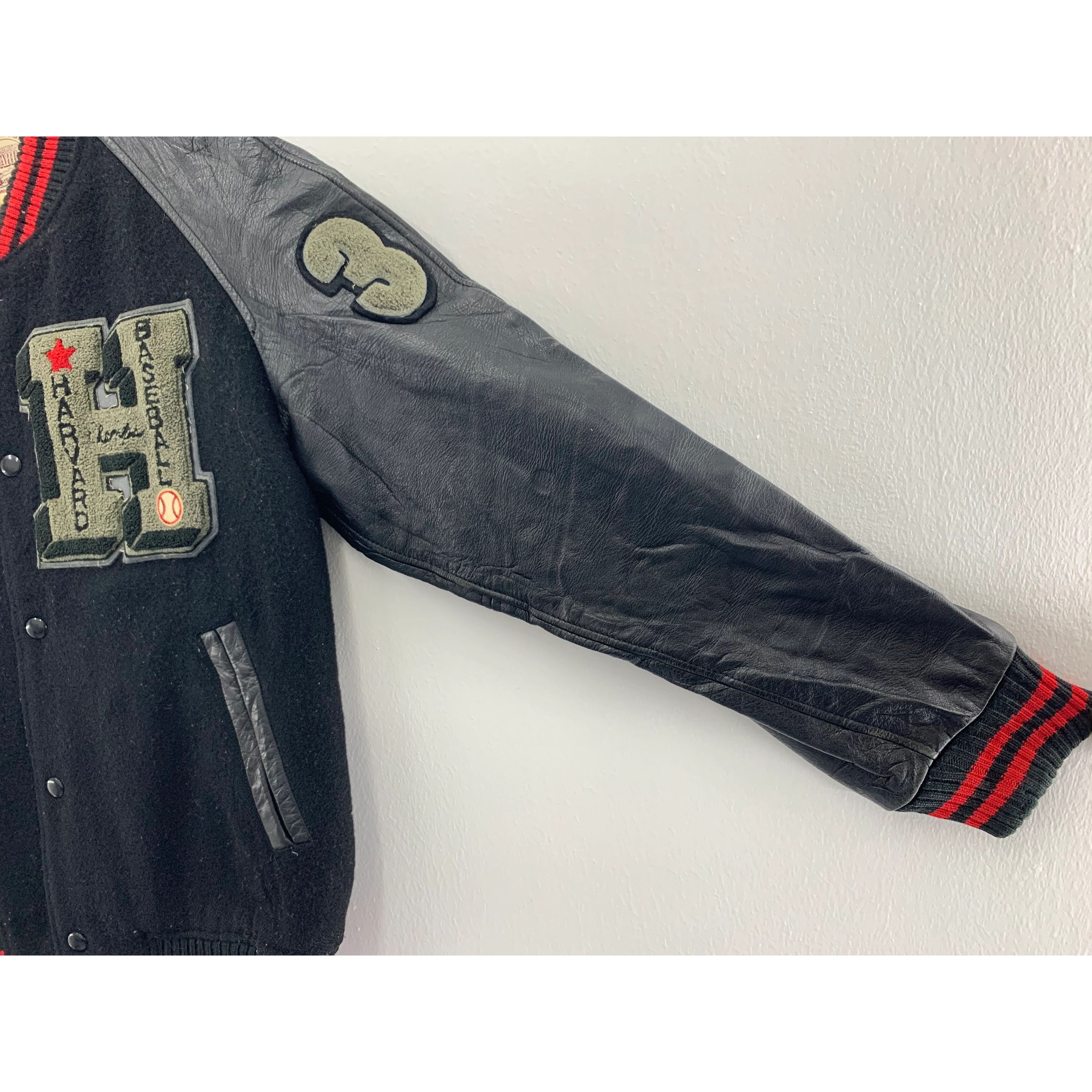Vintage Vintage Harvard Baseball Varsity Jacket Size US L / EU 52-54 / 3 - 5 Thumbnail
