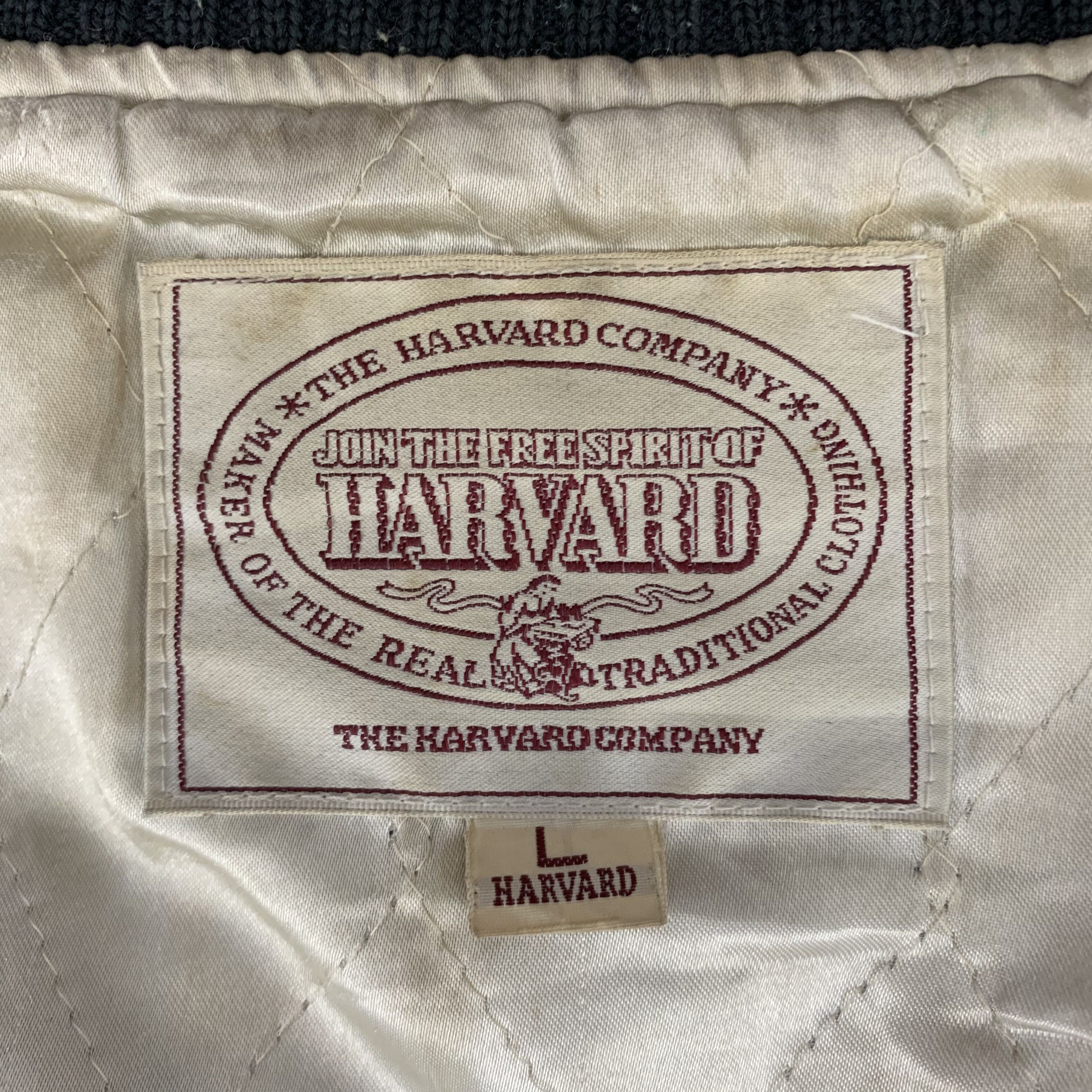 Vintage Vintage Harvard Baseball Varsity Jacket Size US L / EU 52-54 / 3 - 12 Thumbnail