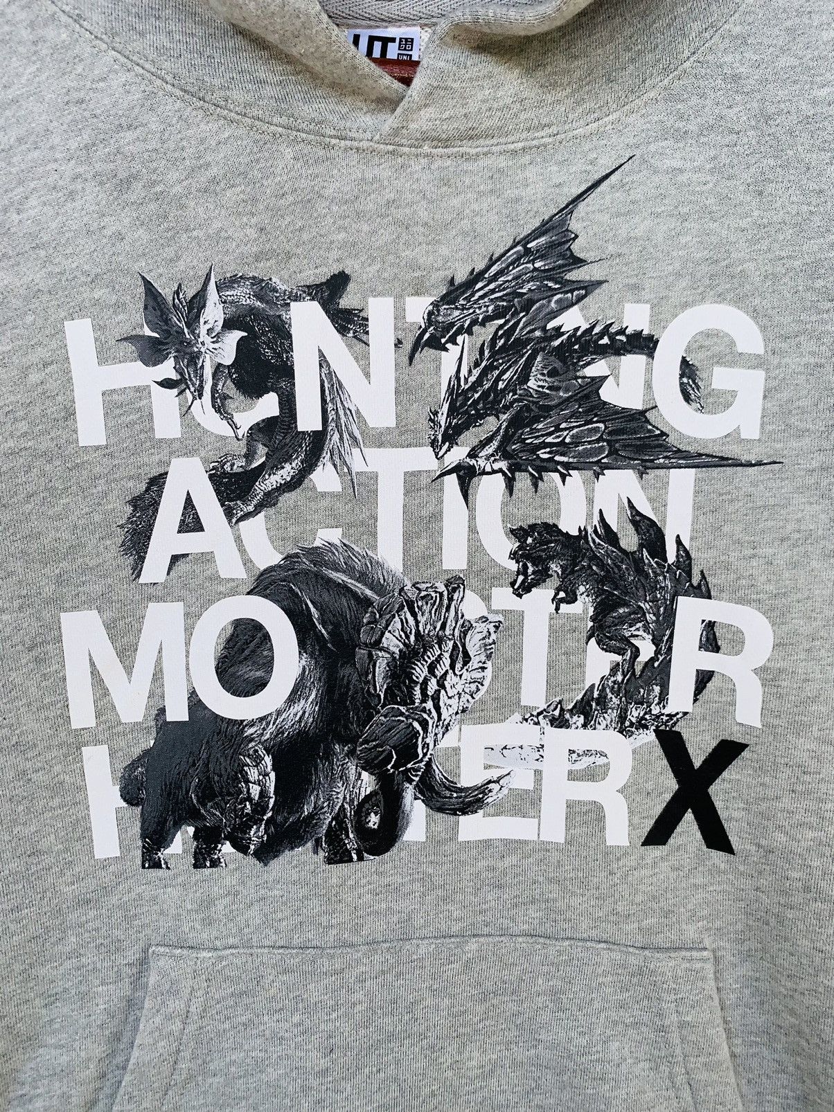 Japanese Brand Uniqlo x Monster Hunter X Hoodie/Size M/Grey Colour Size US M / EU 48-50 / 2 - 3 Thumbnail