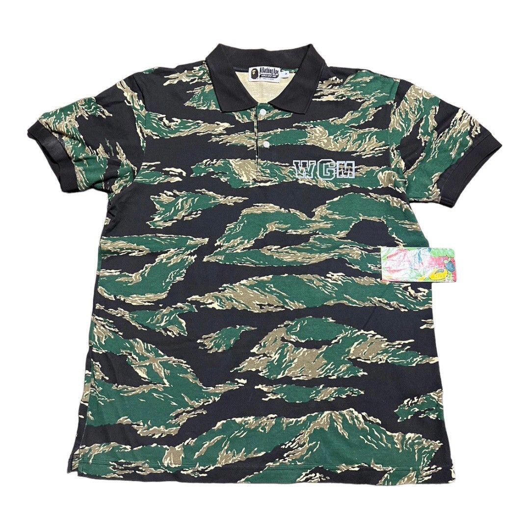 BAPE polo shirt Tiger camo