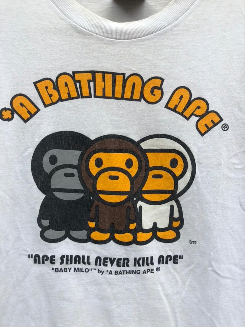 Bape Vtg🔥Og Bape-Baby Milo Bathing Ape Ls Shirt Nigo Size US L / EU 52-54 / 3 - 9 Thumbnail