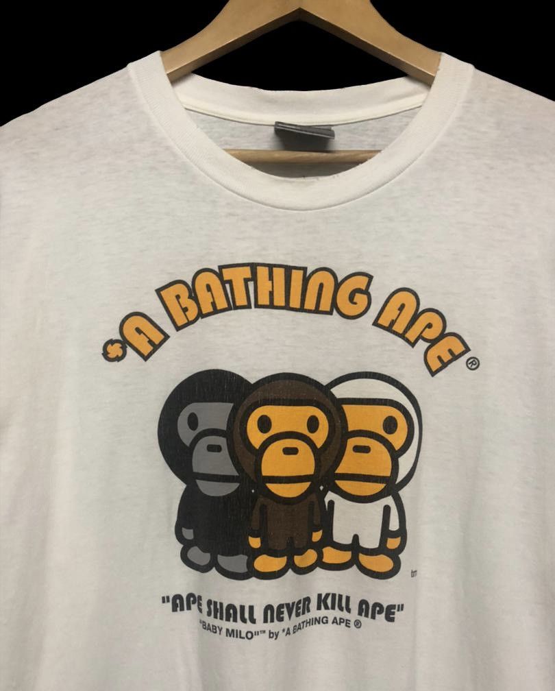 Bape Vtg🔥Og Bape-Baby Milo Bathing Ape Ls Shirt Nigo Size US L / EU 52-54 / 3 - 3 Thumbnail