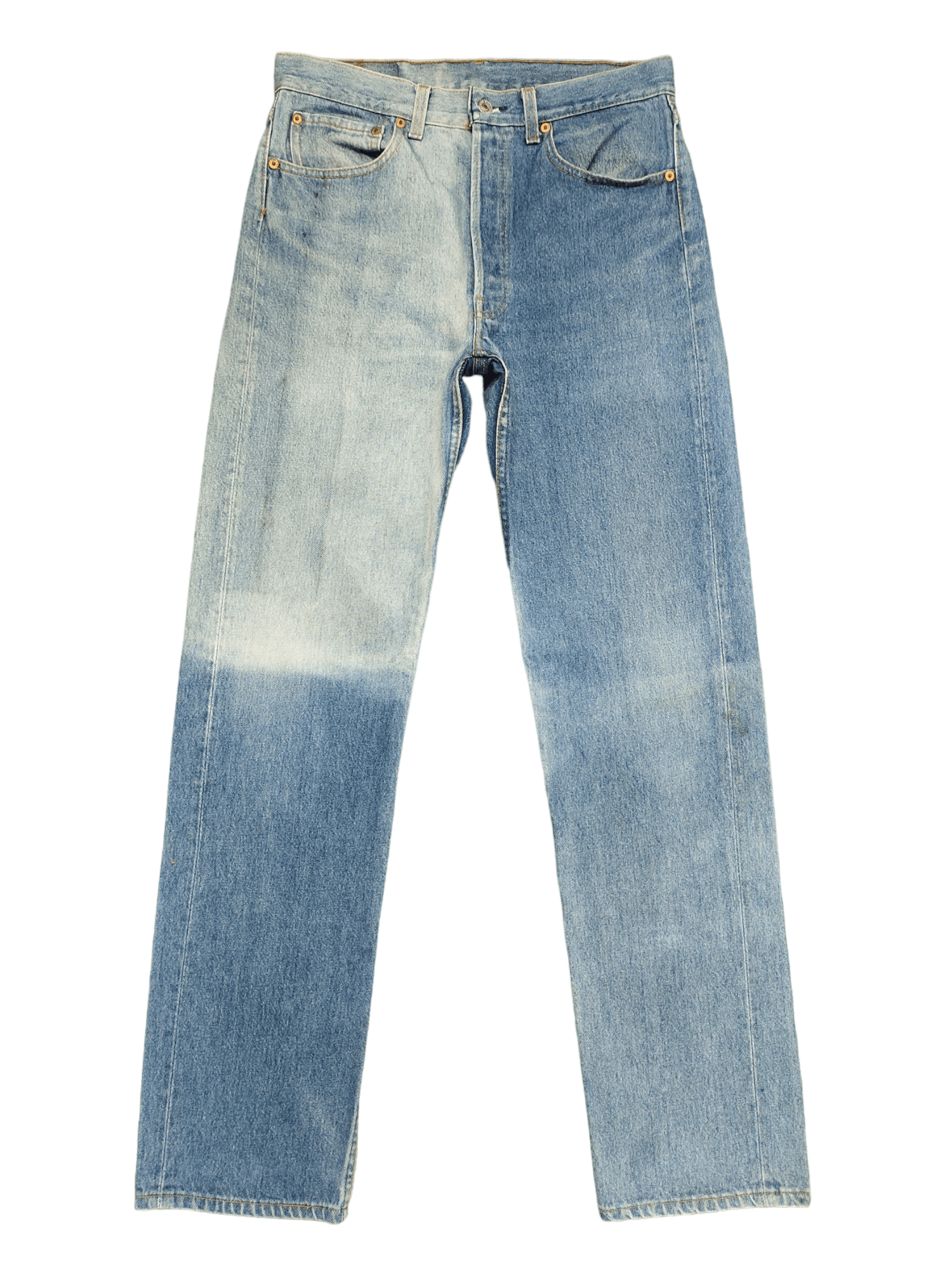 Levi's Vintage Clothing Vintage 80s Levis 501 Two Tones Light Wash Denim Jeans Size US 32 / EU 48 - 1 Thumbnail