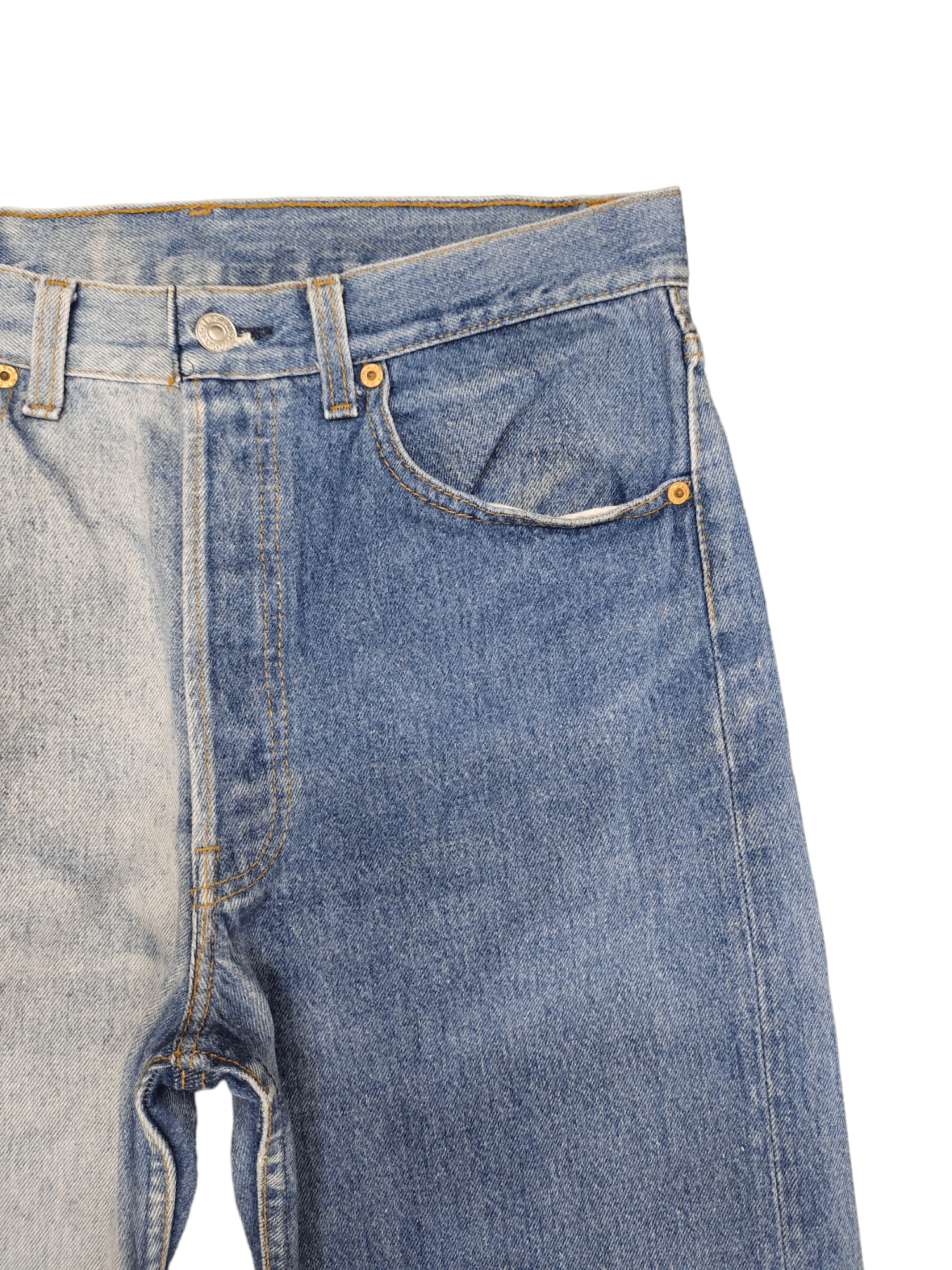 Levi's Vintage Clothing Vintage 80s Levis 501 Two Tones Light Wash Denim Jeans Size US 32 / EU 48 - 11 Thumbnail