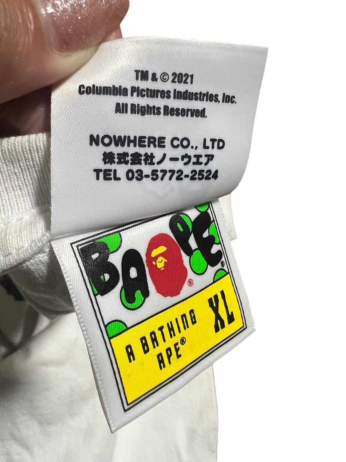 Bape BAPE Ghost Buster T-shirt White Size US XL / EU 56 / 4 - 7 Thumbnail