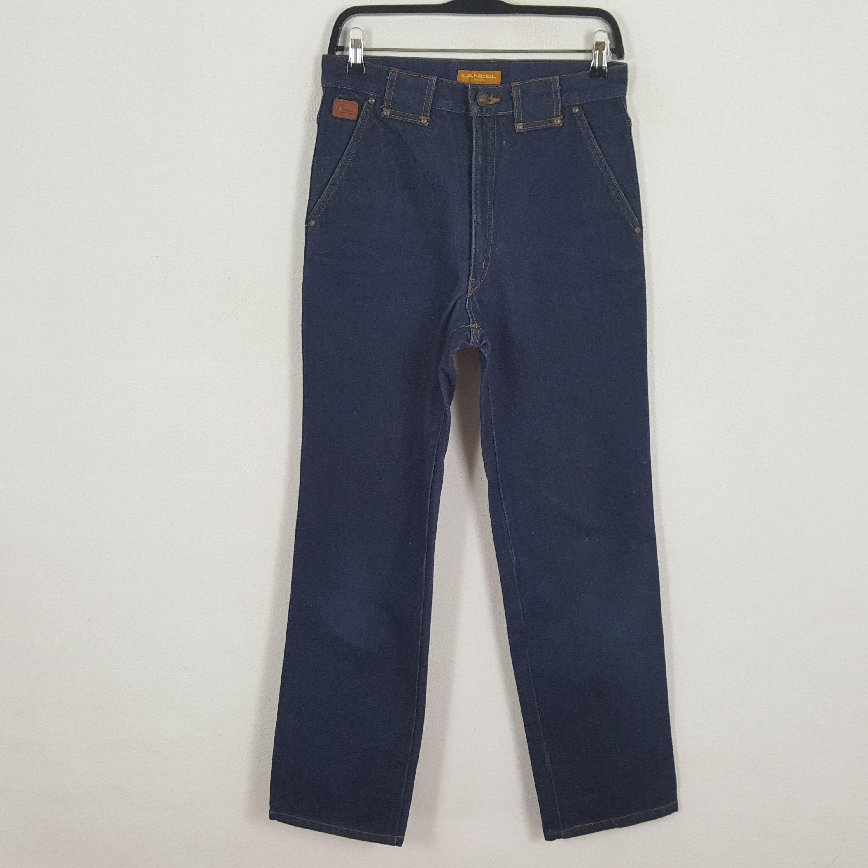 Lancel × Vintage LANCEL Luxury Brand Streetwear Style Logo Design Jeans Size US 29 - 4 Thumbnail
