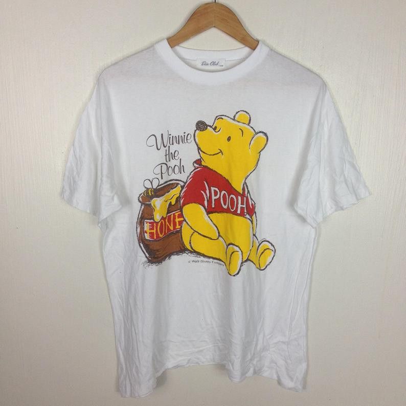Disney Vintage WINNIE THE POOH Walt Disney Cartoon Animation Size US L / EU 52-54 / 3 - 1 Thumbnail