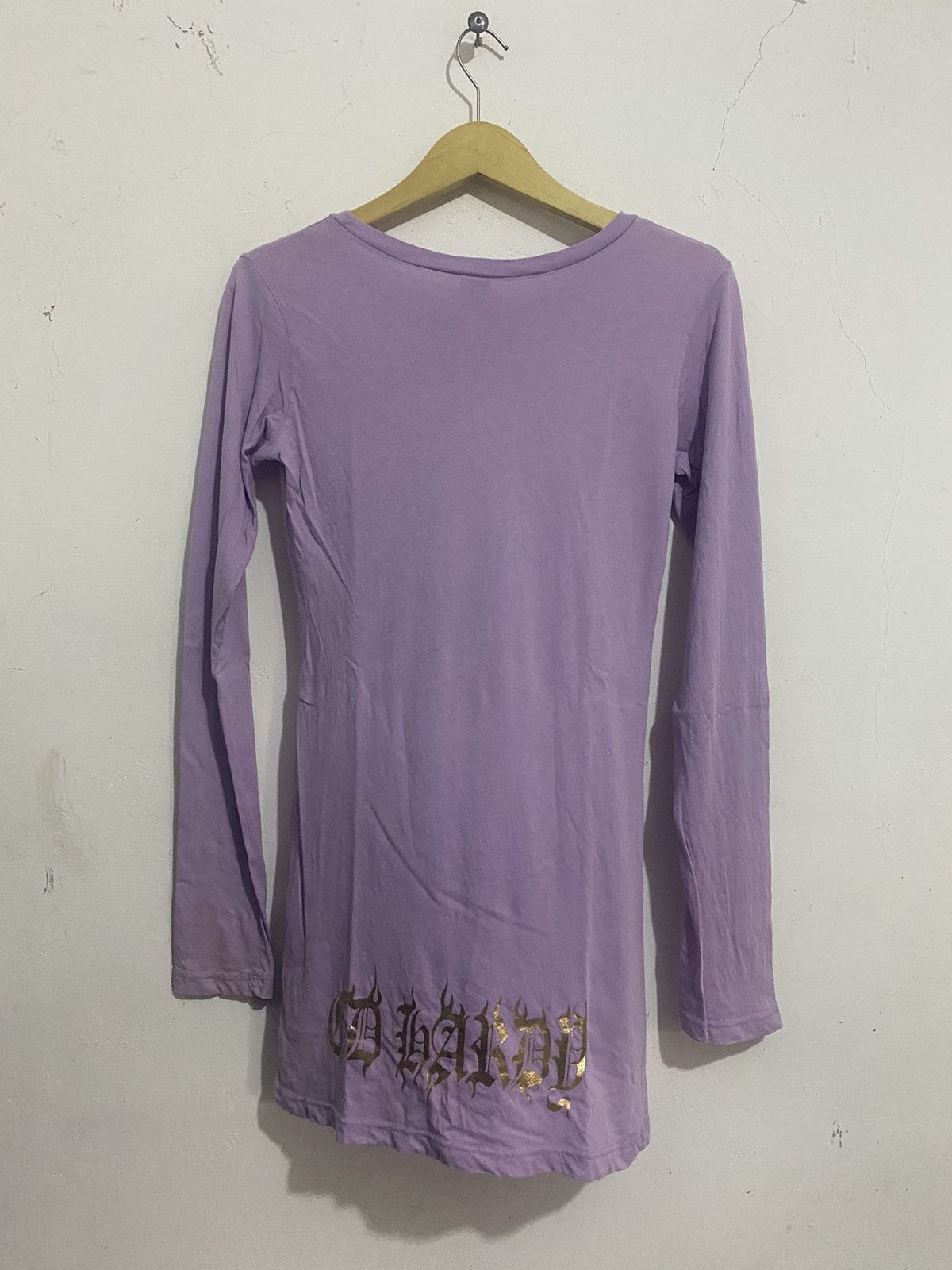 Christian Audigier 🖤BLACKFRIDAY🖤Ed Hardy Flower Longsleeve Mesh Shirt Size M / US 6-8 / IT 42-44 - 3 Thumbnail