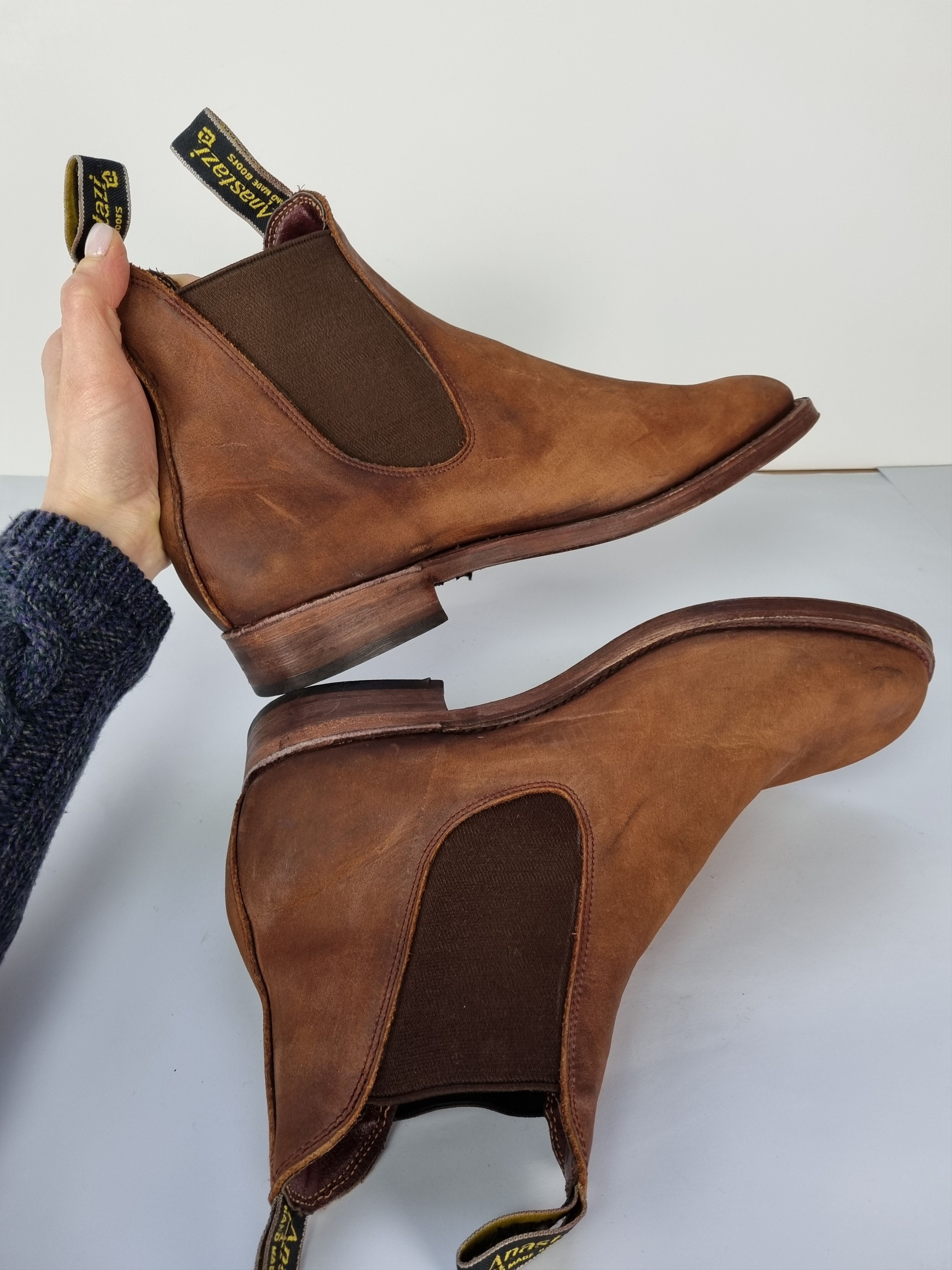 Handmade × Vintage Anastazi Chelsea Handmade Suede Boots Size US 9 / EU 42 - 5 Thumbnail