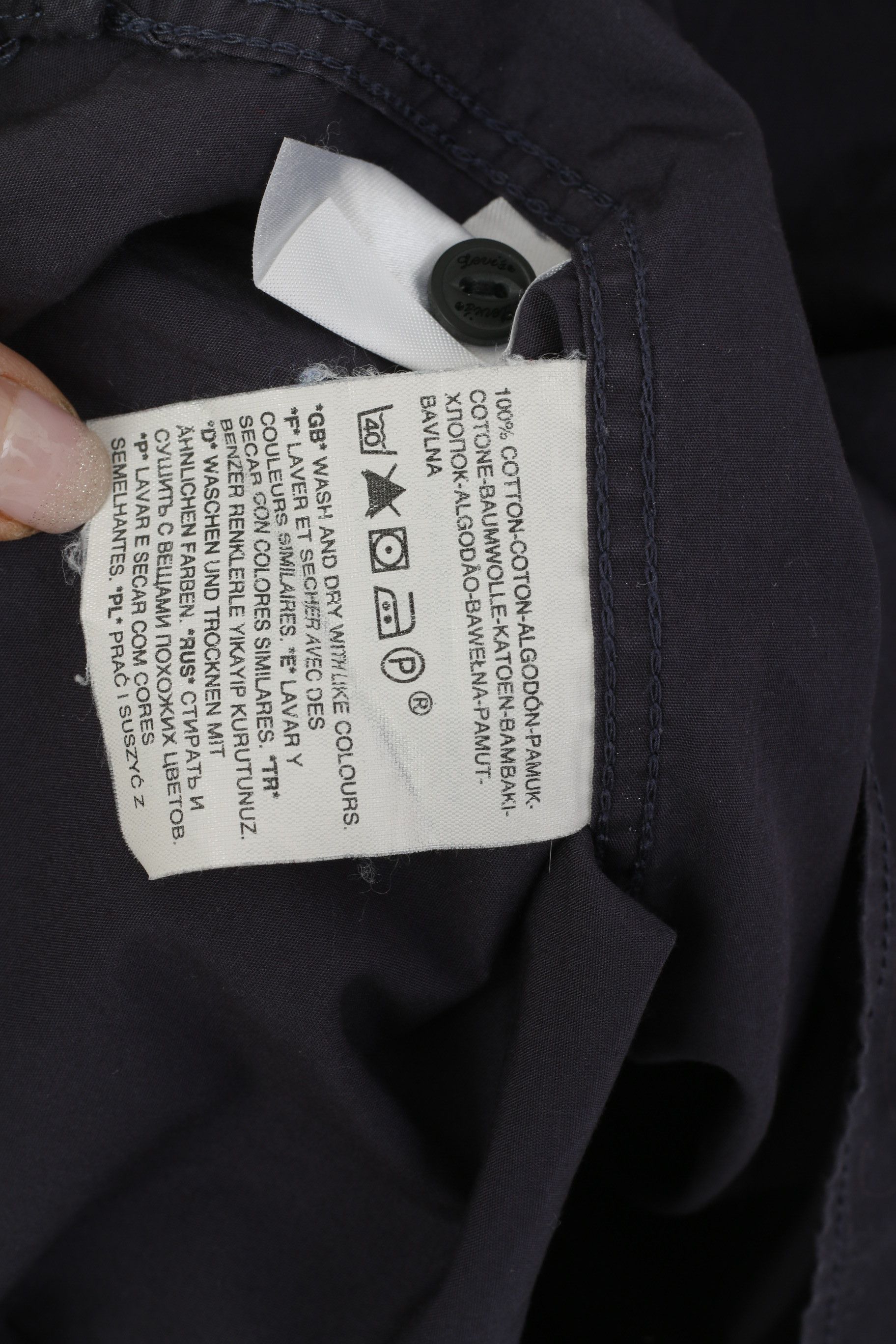 Levi's Levi's Men XXL Casual Shirt Navy Cotton Top 0333 Size US XXL / EU 58 / 5 - 5 Thumbnail