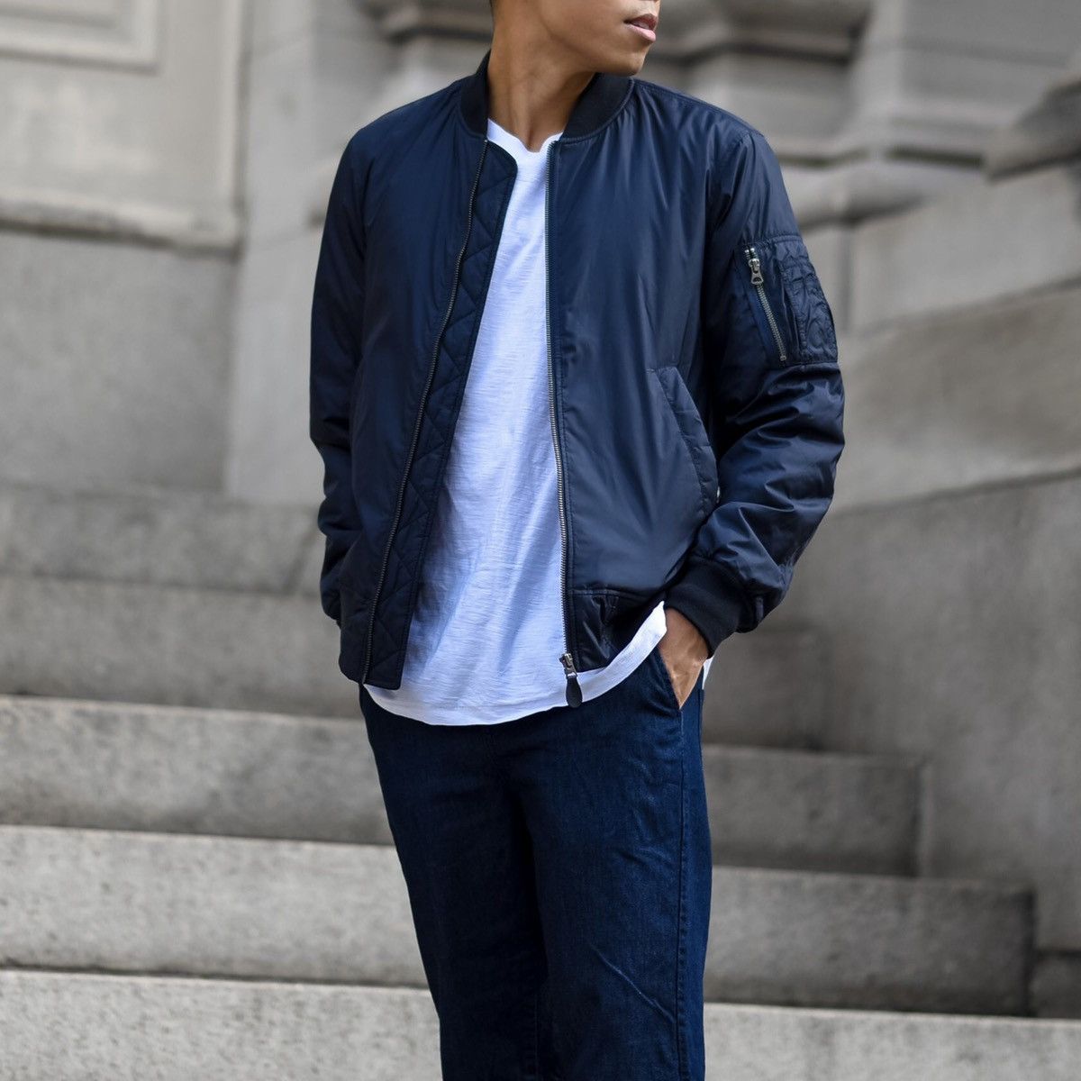 Uniqlo 🔥Uniqlo Bomber Jacket Size US M / EU 48-50 / 2 - 1 Thumbnail