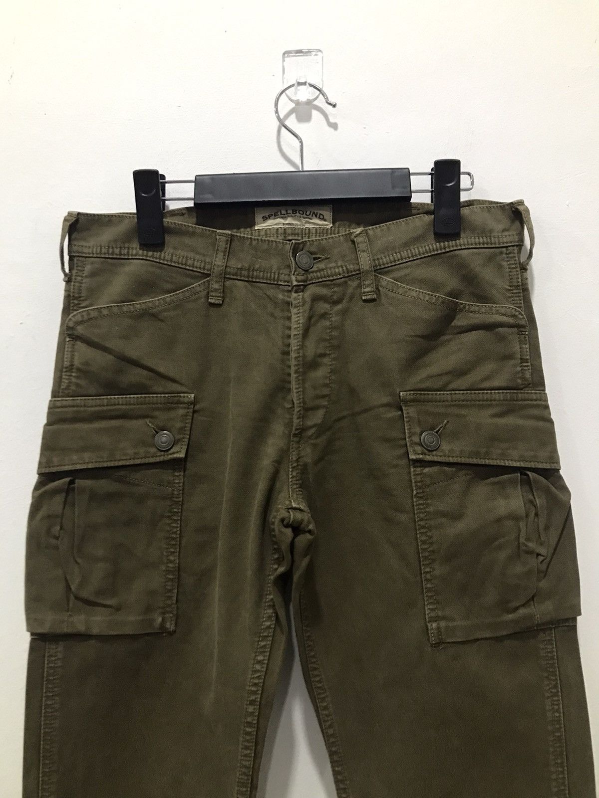 Japanese Brand Spellbound Japan Cargo Baker MultiPocket Pants Size US 31 - 3 Thumbnail