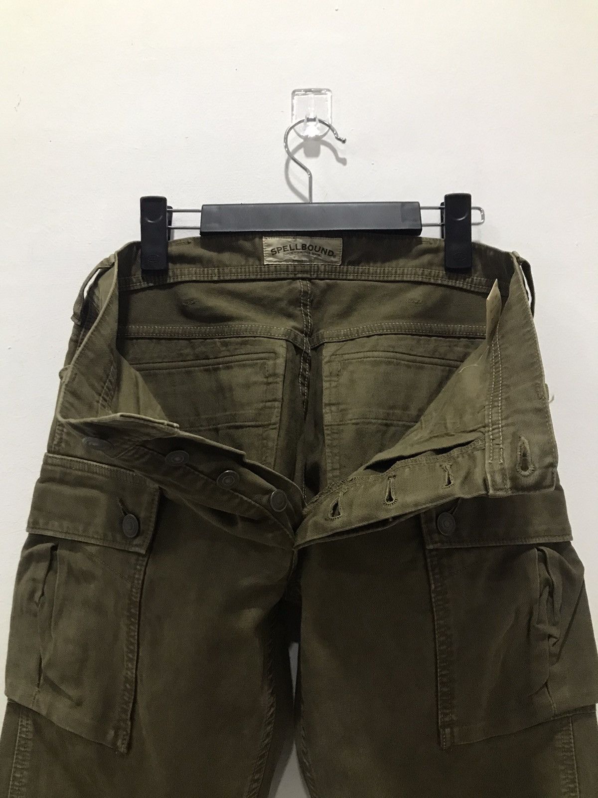 Japanese Brand Spellbound Japan Cargo Baker MultiPocket Pants Size US 31 - 15 Thumbnail