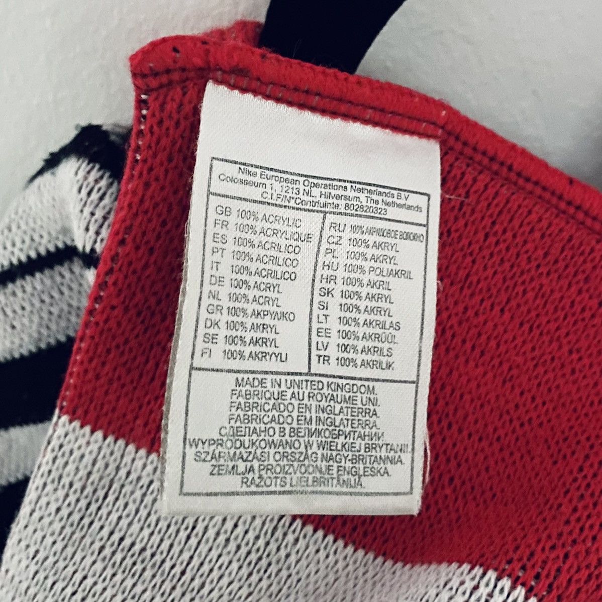Nike Manchester United Nike Winter Red Soccer Scarf Size ONE SIZE - 3 Thumbnail