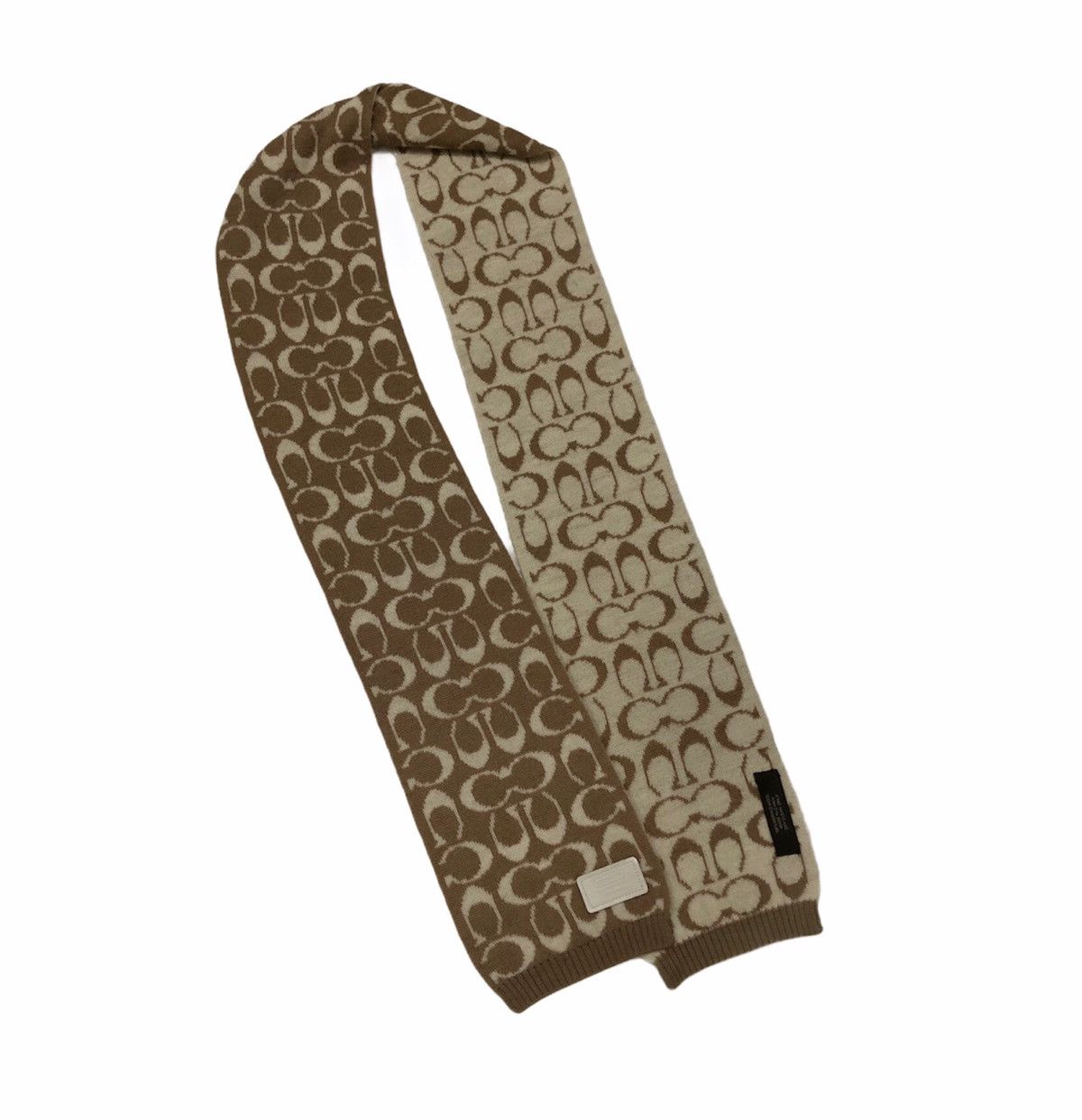 Coach Coach Signature 100% Merino Wool Scarf Muffler Size ONE SIZE - 5 Thumbnail