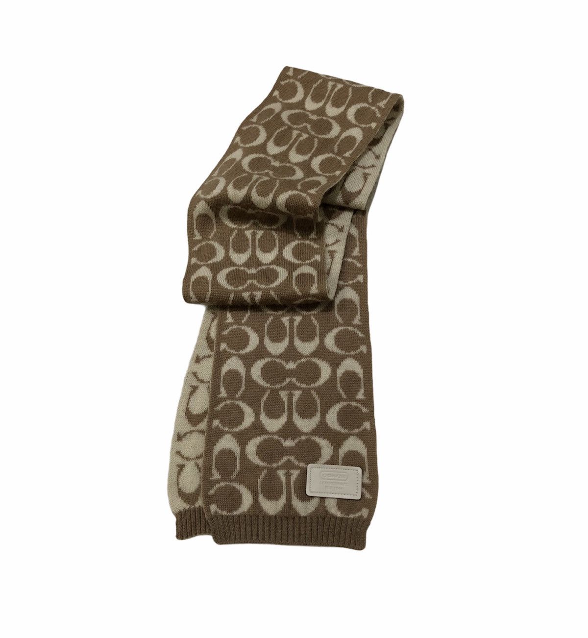 Coach Coach Signature 100% Merino Wool Scarf Muffler Size ONE SIZE - 1 Thumbnail