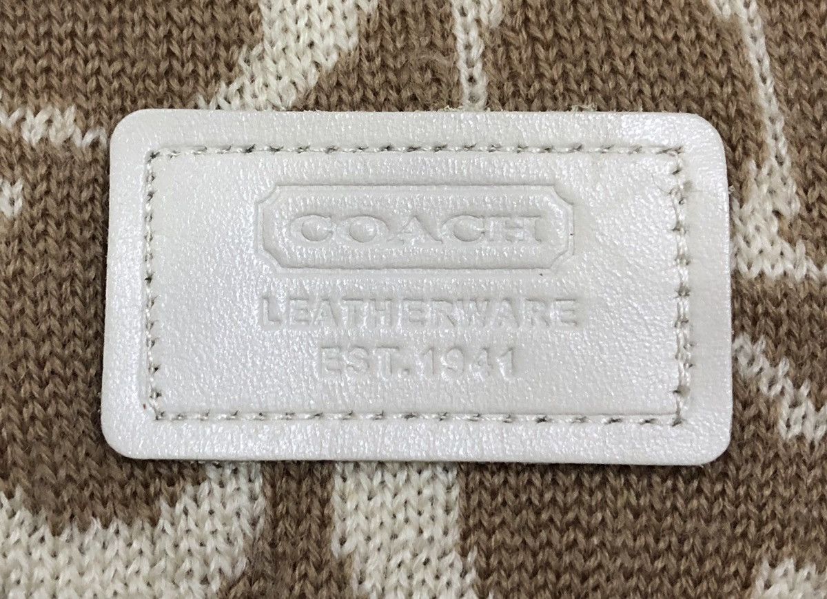 Coach Coach Signature 100% Merino Wool Scarf Muffler Size ONE SIZE - 7 Thumbnail