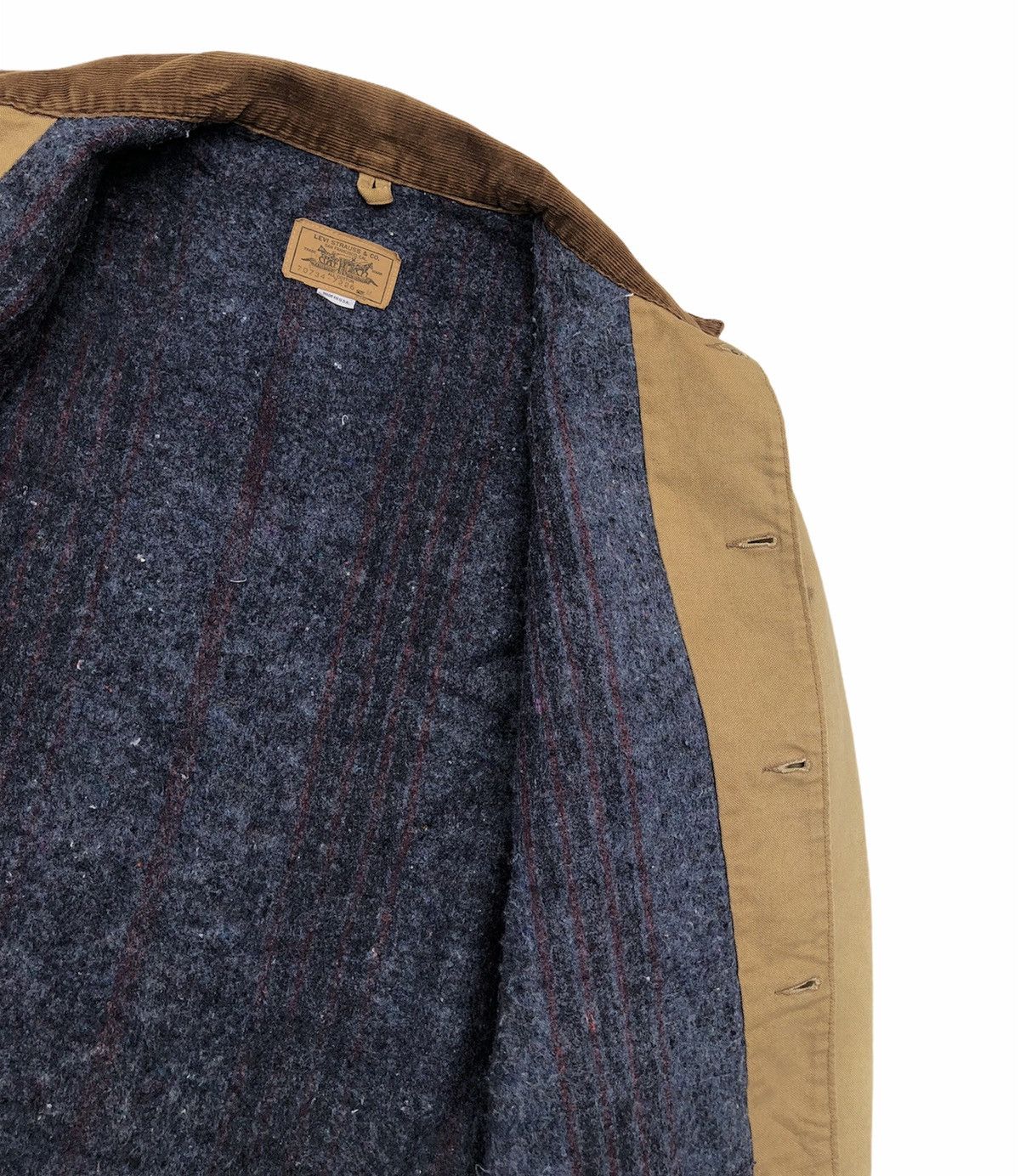 Levi's Vintage Clothing 🔥Vintage 90s Levi's Coverall Lining Blanket Size US M / EU 48-50 / 2 - 5 Thumbnail
