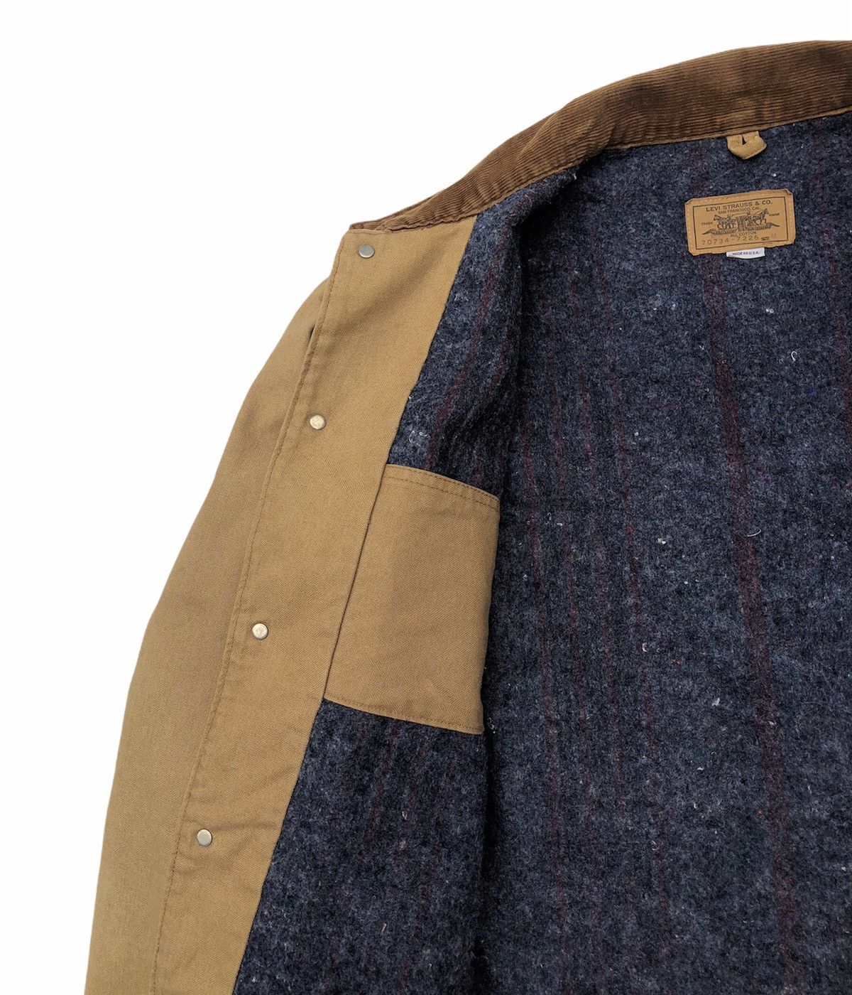 Levi's Vintage Clothing 🔥Vintage 90s Levi's Coverall Lining Blanket Size US M / EU 48-50 / 2 - 6 Thumbnail