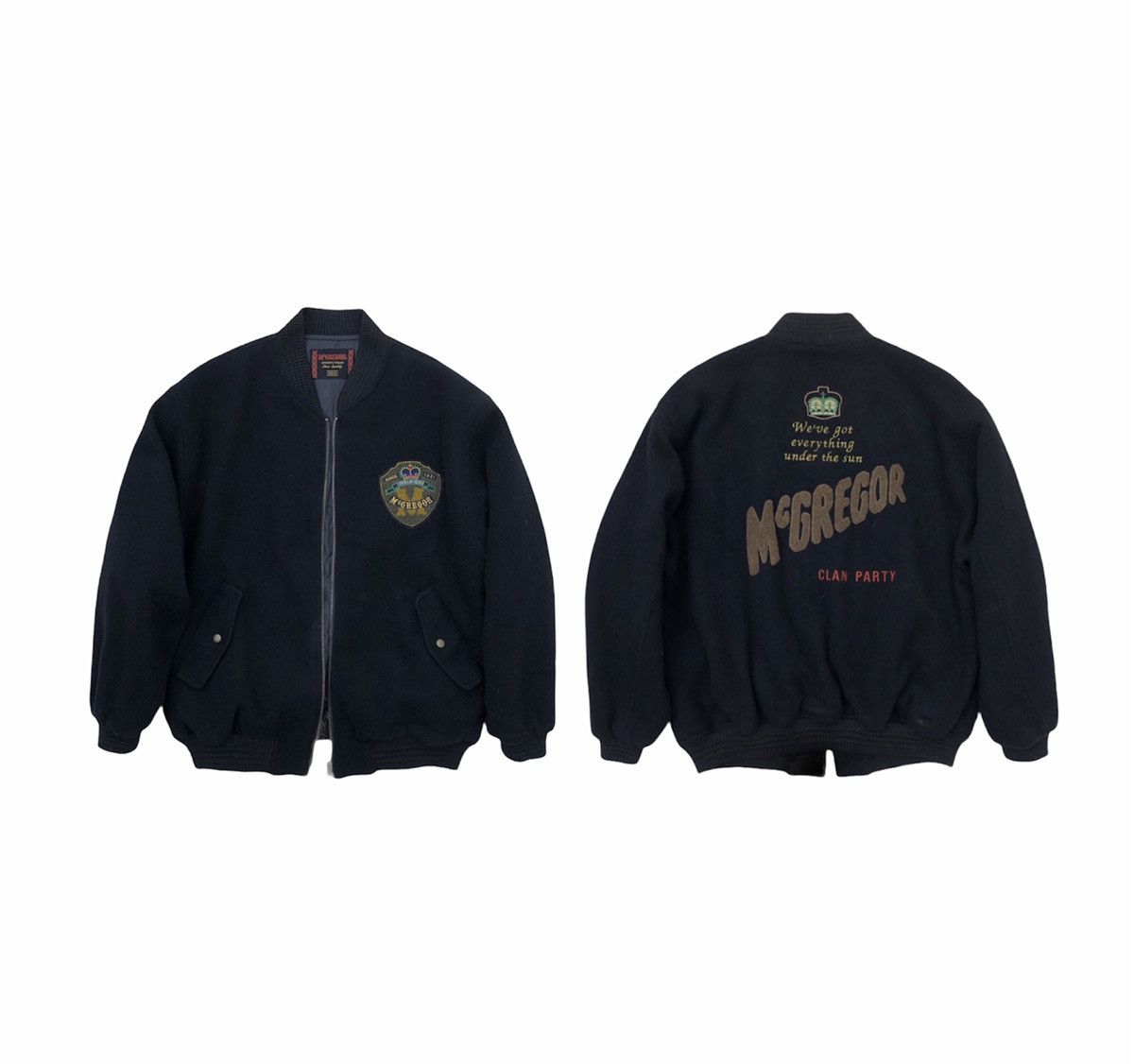 McGregor 🔥Vintage McGregor Sportwear Wool Bomber Jacket Size US M / EU 48-50 / 2 - 3 Thumbnail