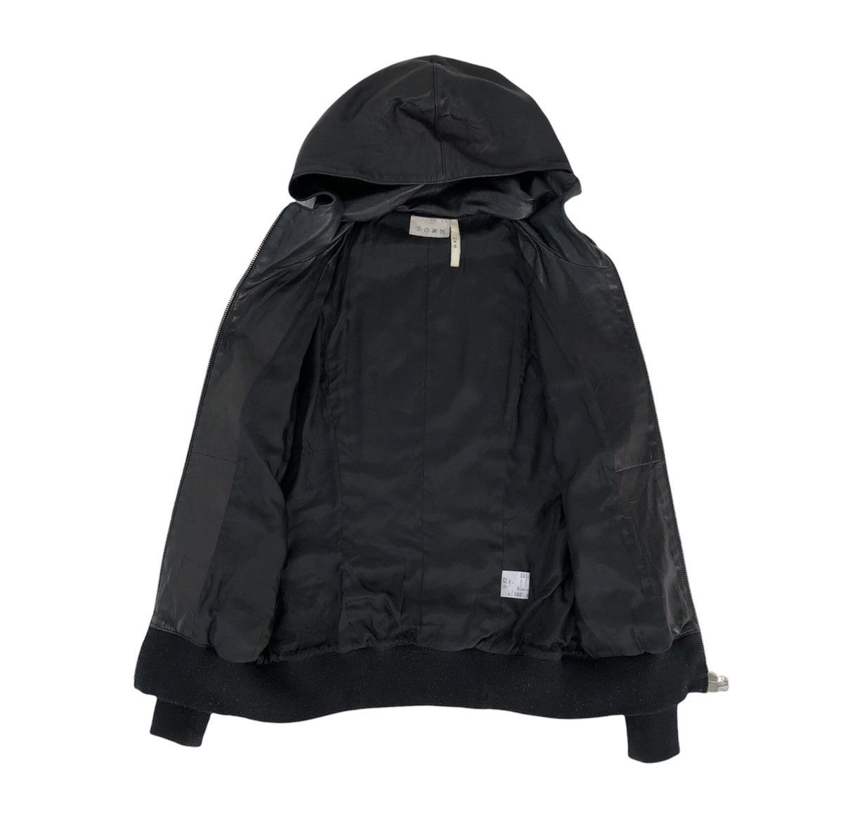 junhashimoto VTG AZ Junhashimoto Sheepskin Leather Hooded Jacket riri Zip Size US S / EU 44-46 / 1 - 7 Thumbnail