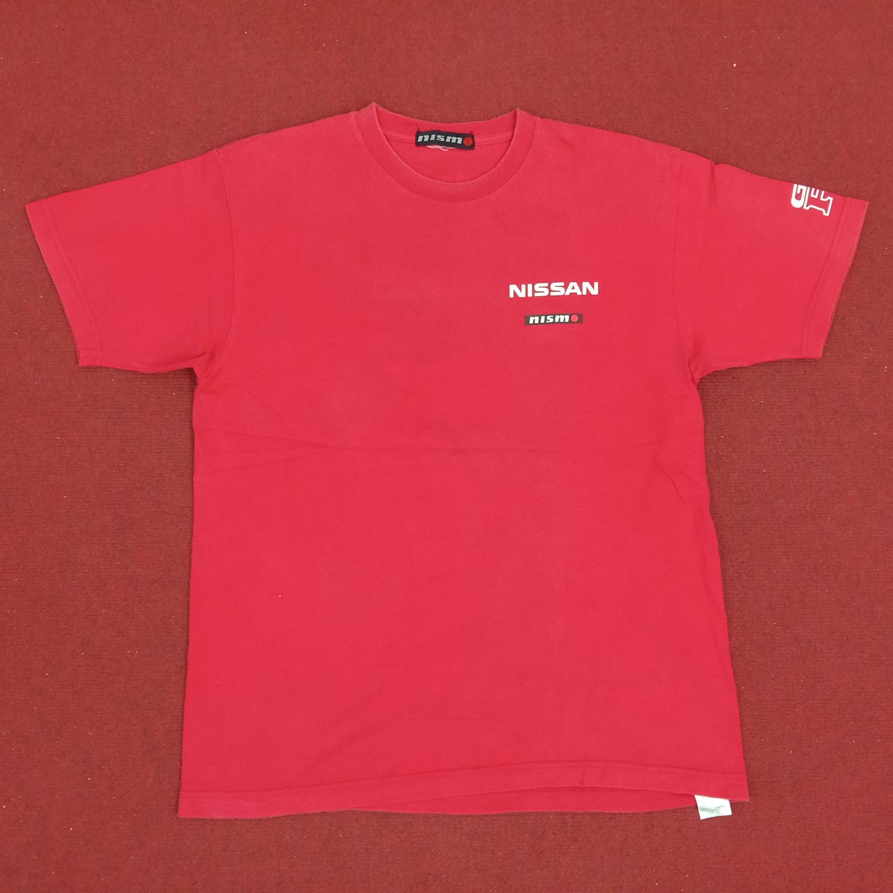 image of Racing x Vintage Nissan Nismo Gtr Japanese Motorsports Tshirt in Red, Men's (Size Medium)