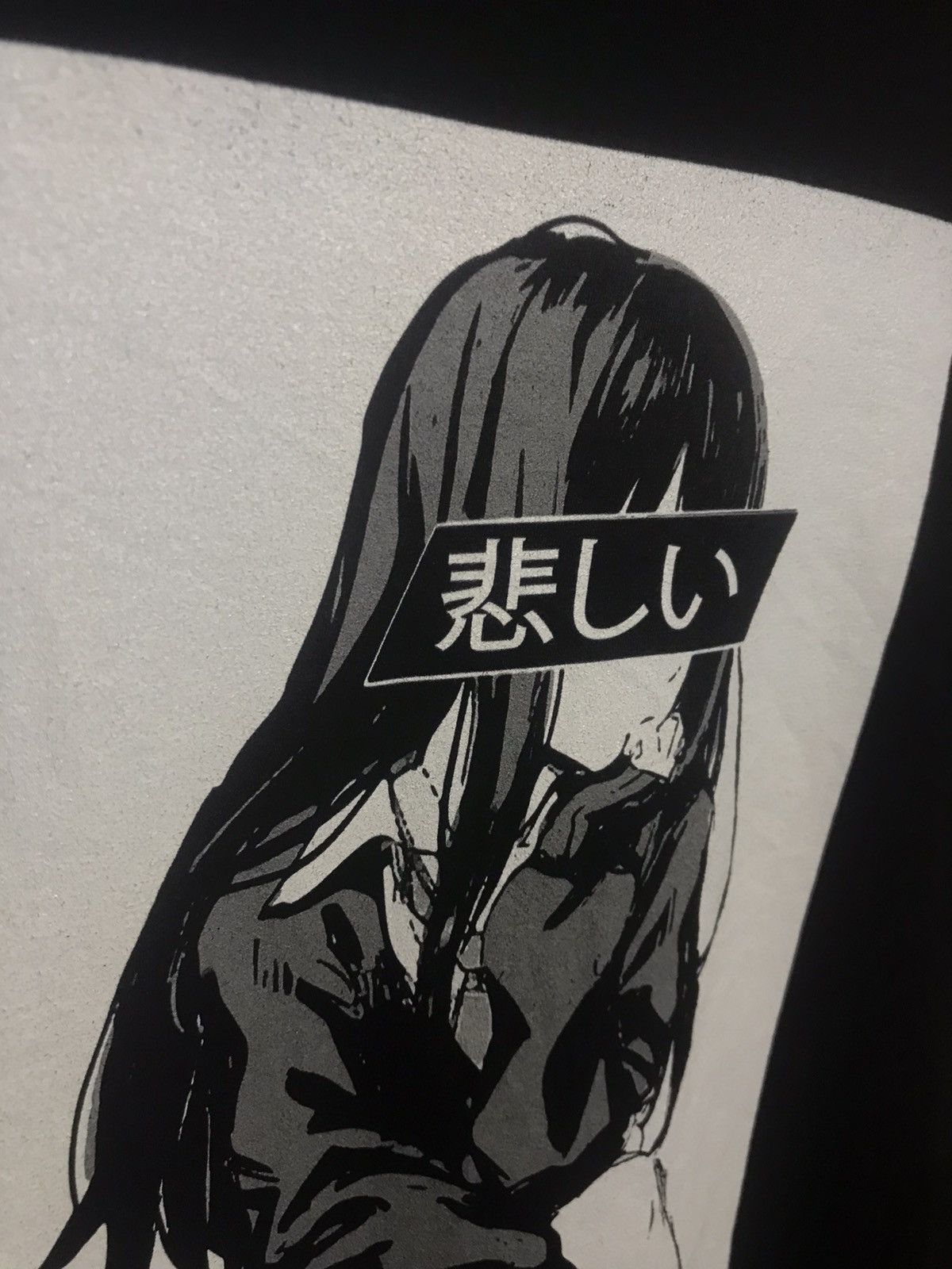 Anime Sad Girl t-shirt Size US L / EU 52-54 / 3 - 2 Thumbnail