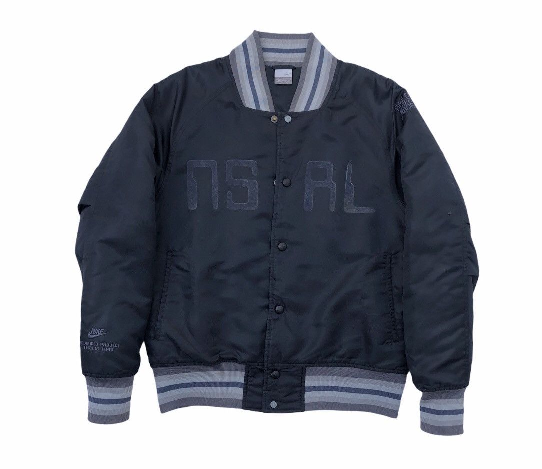 Japanese Brand × Nigo × Nike NIKE X NIGO NAVY VARSITY JACKET | Grailed