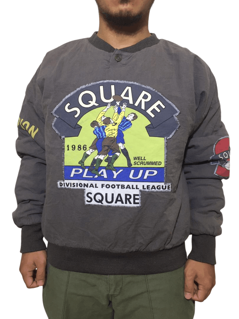 Vintage × X2 Vtg X2 Square 1986 Divisional Football League Sweatshirt Size US M / EU 48-50 / 2 - 1 Thumbnail