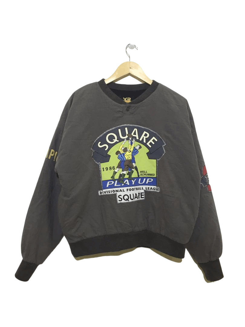 Vintage × X2 Vtg X2 Square 1986 Divisional Football League Sweatshirt Size US M / EU 48-50 / 2 - 2 Thumbnail
