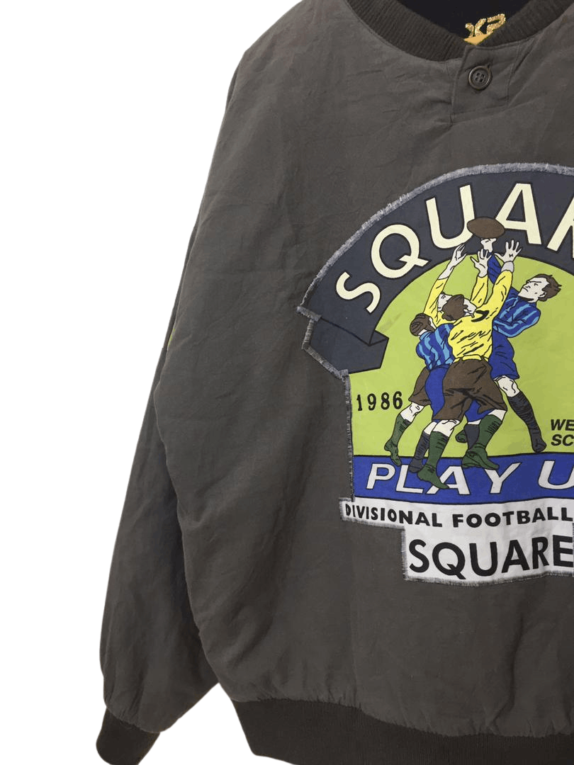 Vintage × X2 Vtg X2 Square 1986 Divisional Football League Sweatshirt Size US M / EU 48-50 / 2 - 4 Thumbnail