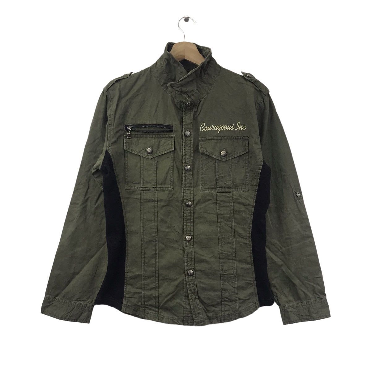 Japanese Brand SEMANTIC DESIGN Japanese Brand Multi Pocket Button Up Shirt Size US M / EU 48-50 / 2 - 3 Thumbnail