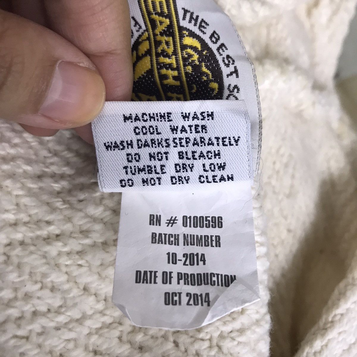 Earth Ragz × Vintage EARTH RAGZ Knitwear Cream Hoodie Size US S / EU 44-46 / 1 - 6 Thumbnail