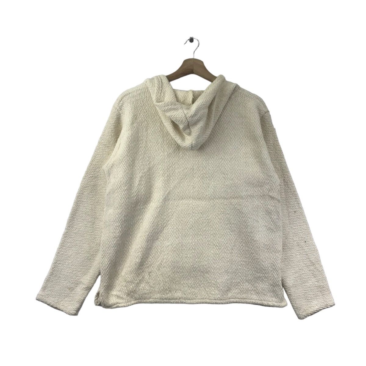 Earth Ragz × Vintage EARTH RAGZ Knitwear Cream Hoodie Size US S / EU 44-46 / 1 - 7 Thumbnail