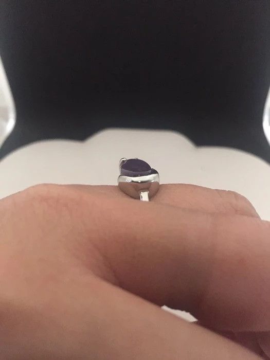 Jewelry Amethyst Stone Ring - Size 8.5 Size ONE SIZE - 3 Thumbnail