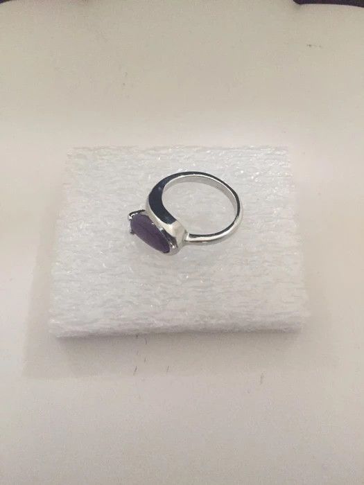Jewelry Amethyst Stone Ring - Size 8.5 Size ONE SIZE - 2 Thumbnail