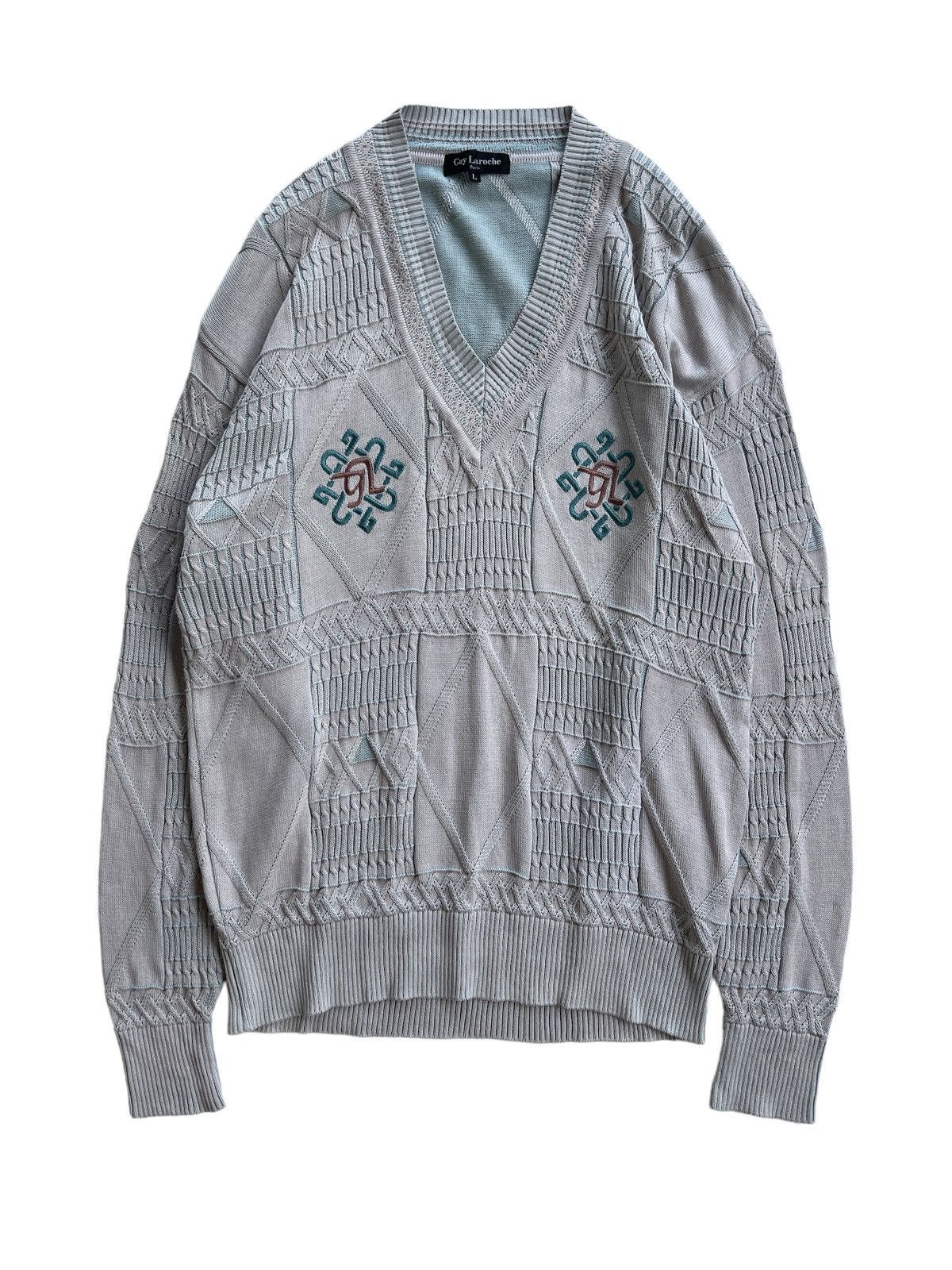 Guy Laroche Guy Laroche Luxury Jumper Knitted Size US L / EU 52-54 / 3 - 1 Thumbnail