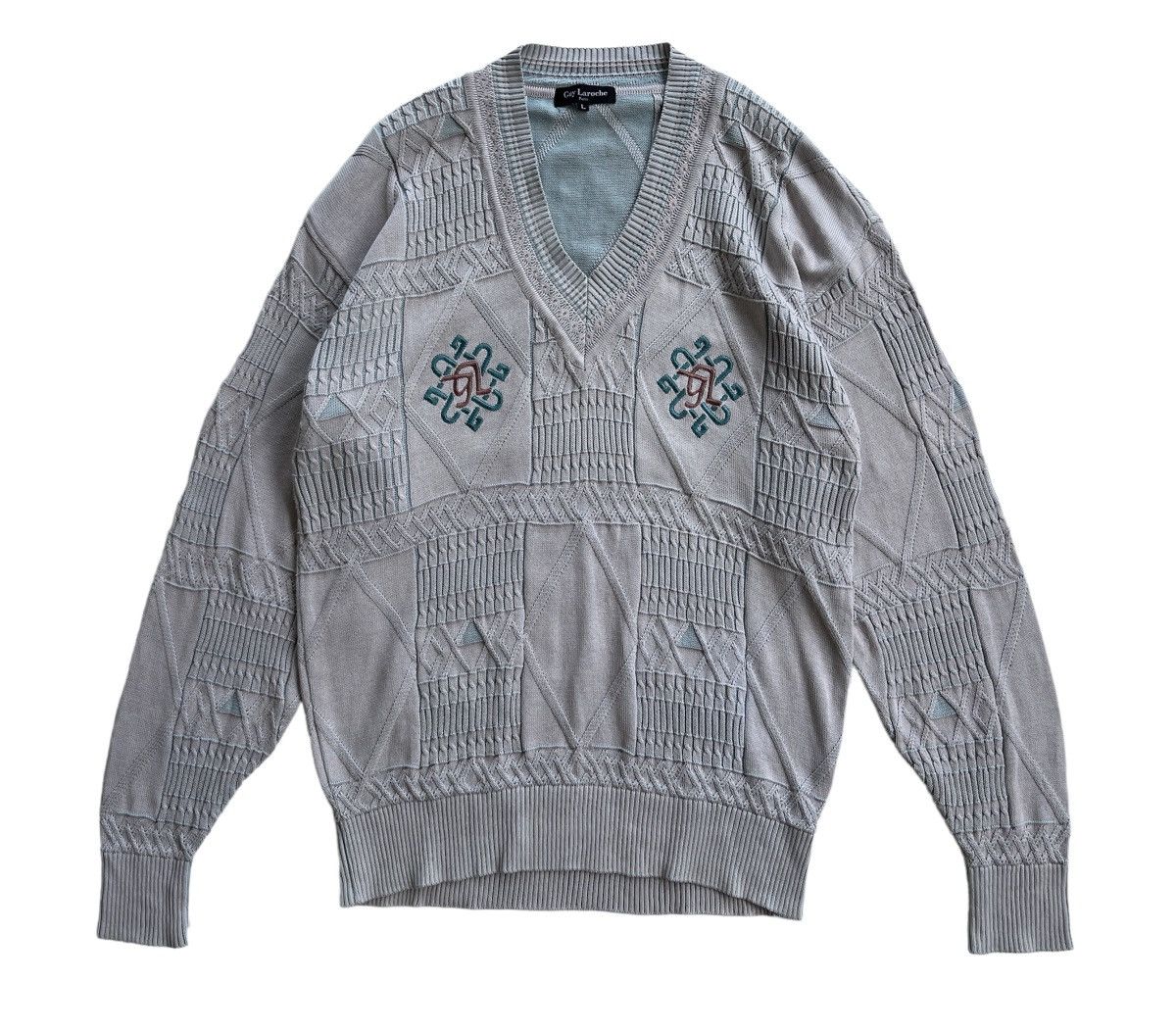 Guy Laroche Guy Laroche Luxury Jumper Knitted Size US L / EU 52-54 / 3 - 3 Thumbnail