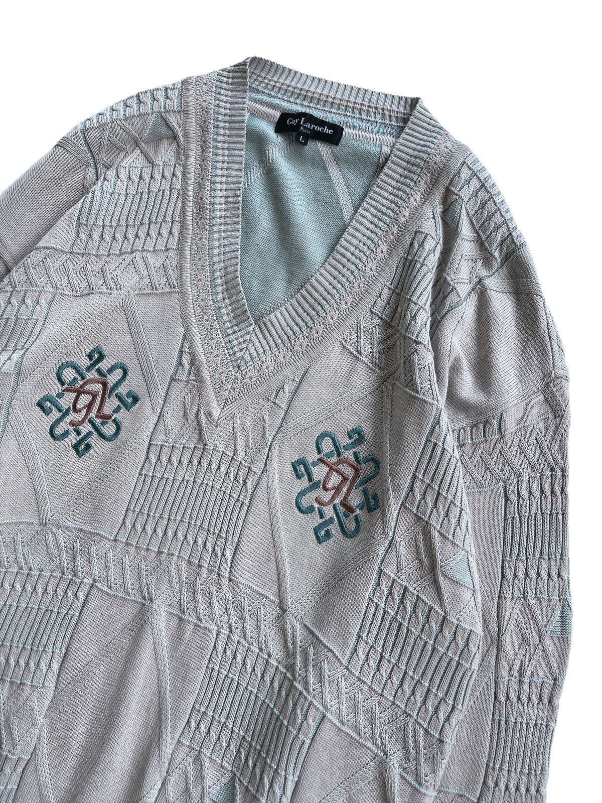 Guy Laroche Guy Laroche Luxury Jumper Knitted Size US L / EU 52-54 / 3 - 6 Thumbnail