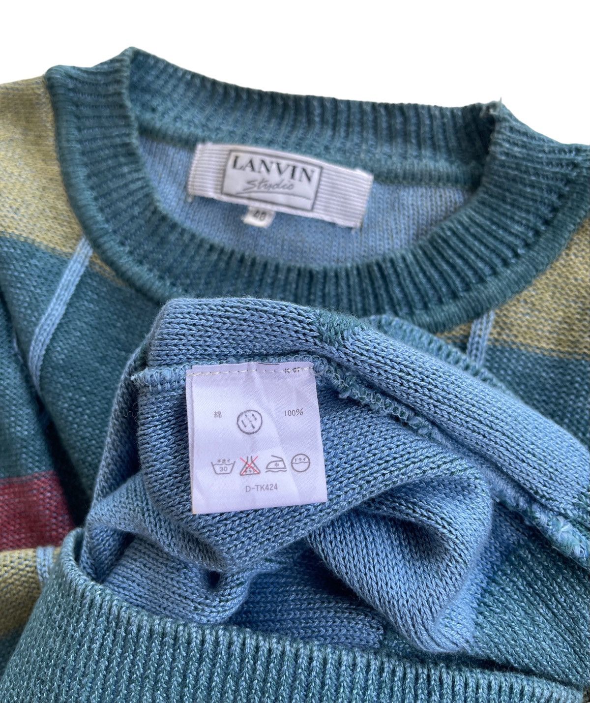 Lanvin Lanvin Luxury Jumper Diamond Knitted Size US L / EU 52-54 / 3 - 6 Thumbnail
